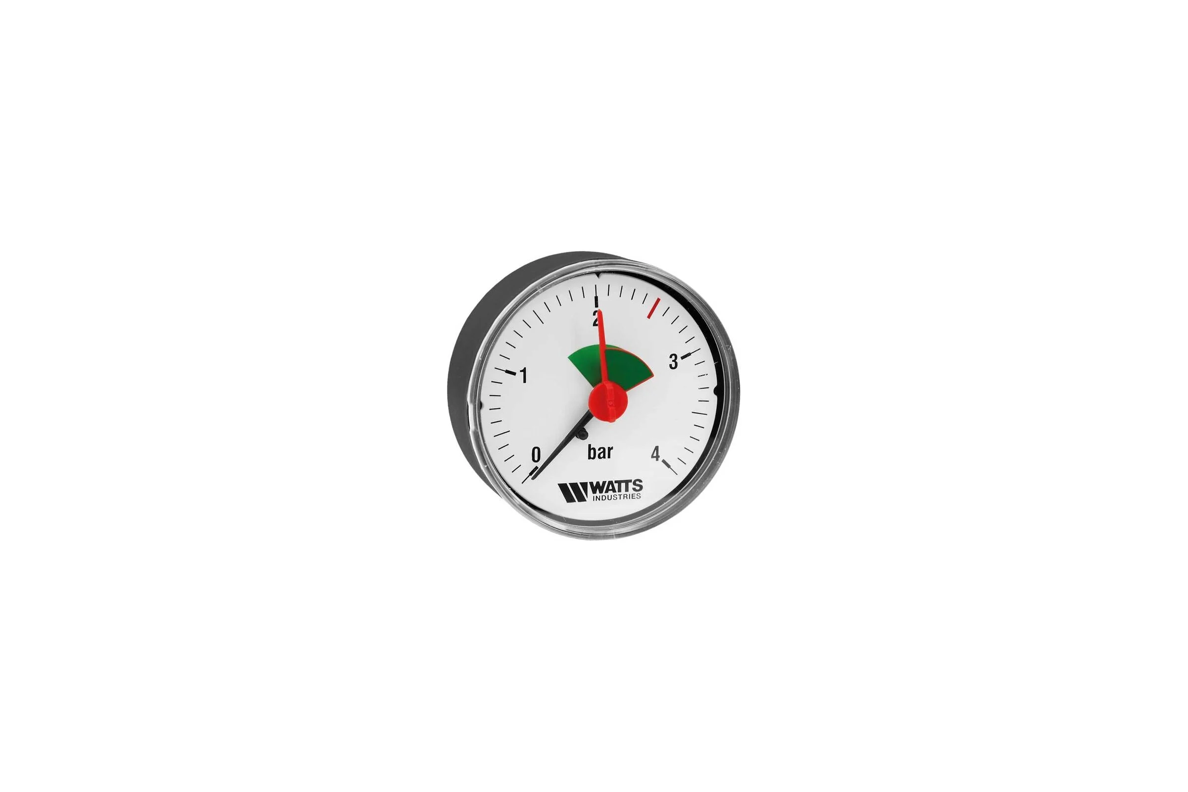 Манометр Watts аксиальный F+R150 0-4бар, корпус 80mm 1/4" MAS PB45M611 10008022