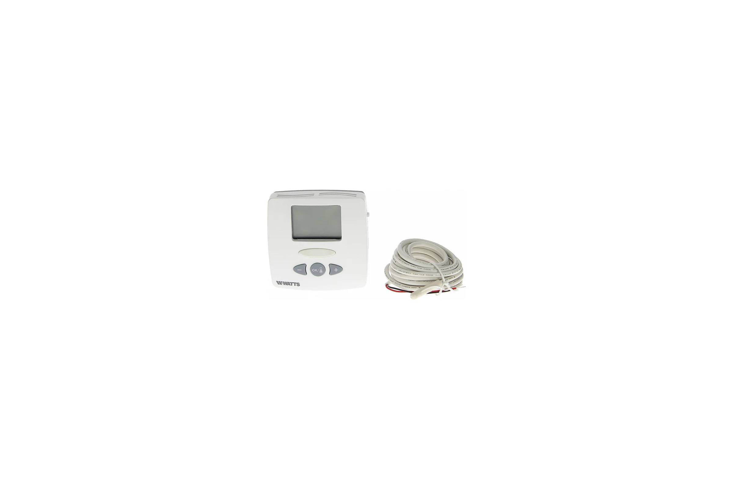 Электронный комнатный термостат Watts WFHT-LCD 24V с ЖК-дисплеем и датчиком пола 5-30'С P02626 10021108