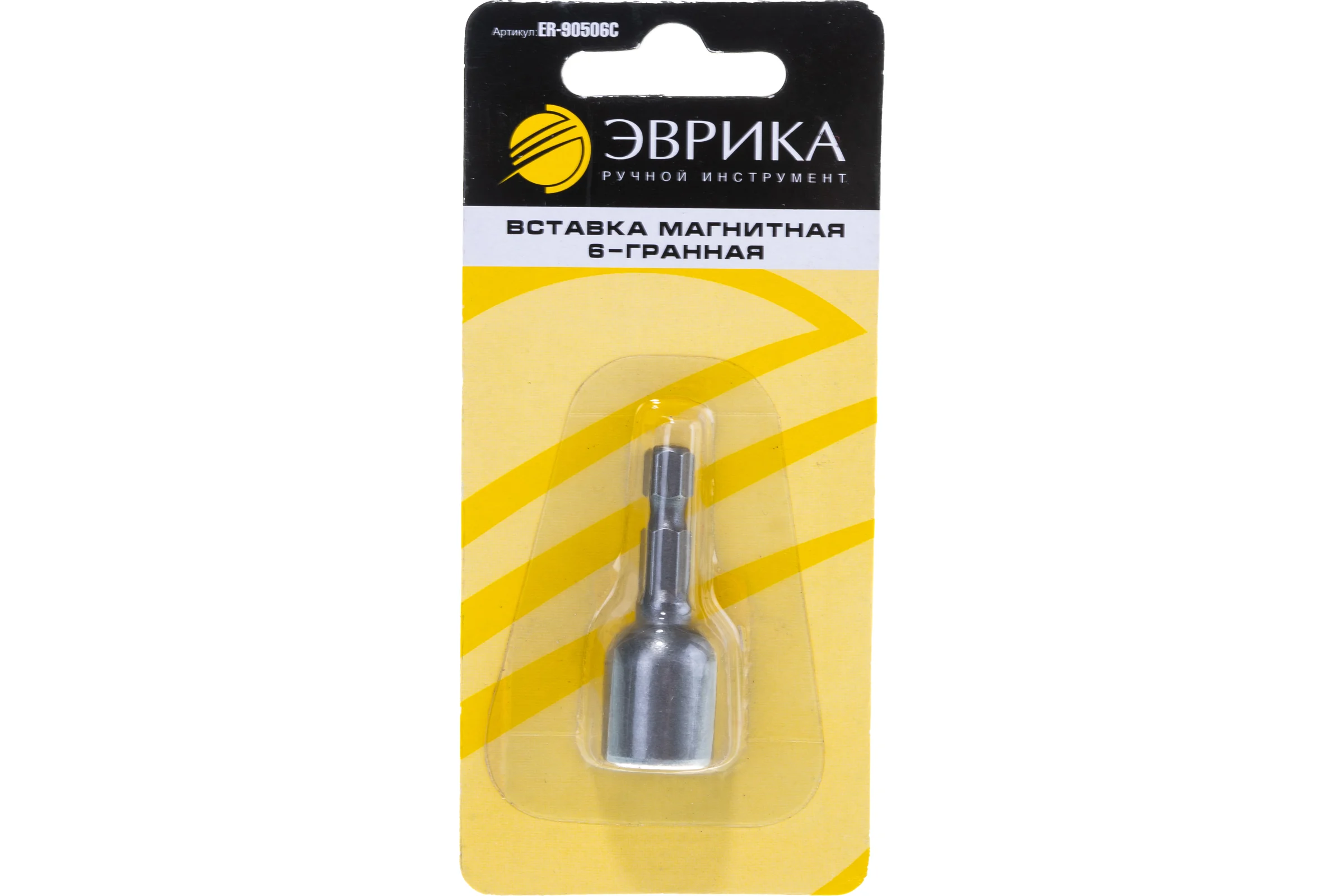 Головка-вставка магнитная Эврика 11мм 7/16 6-гранная для шуруповерта L=45мм ER-90506C 990398