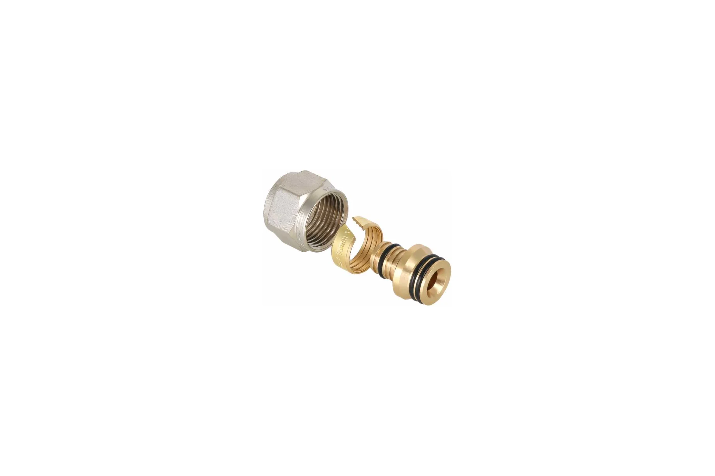 Обжимной коллекторный соединитель VALTEC для м./п. трубы 16 /2,0  VTc.710.N.1604