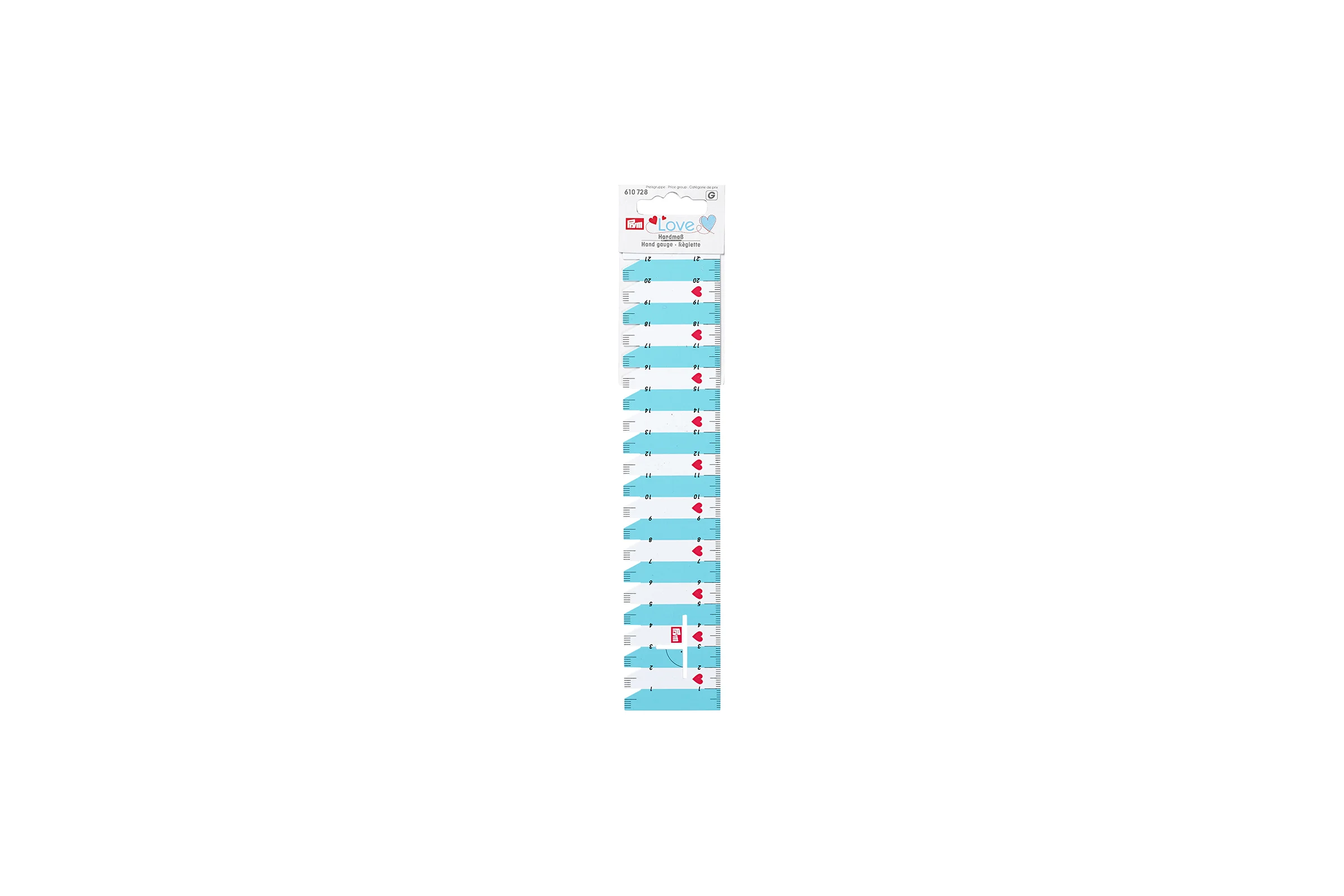 Линейка для разметки и измерения PRYM PL 23 см х 4.5 см, 1 шт. 610728 561875