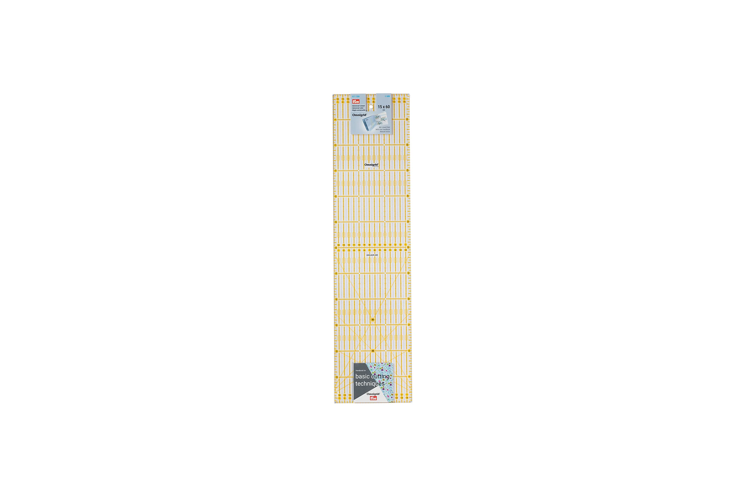 Универсальная линейка PRYM Omnigrid пластик, 5 см х 60 см 1611308 160062