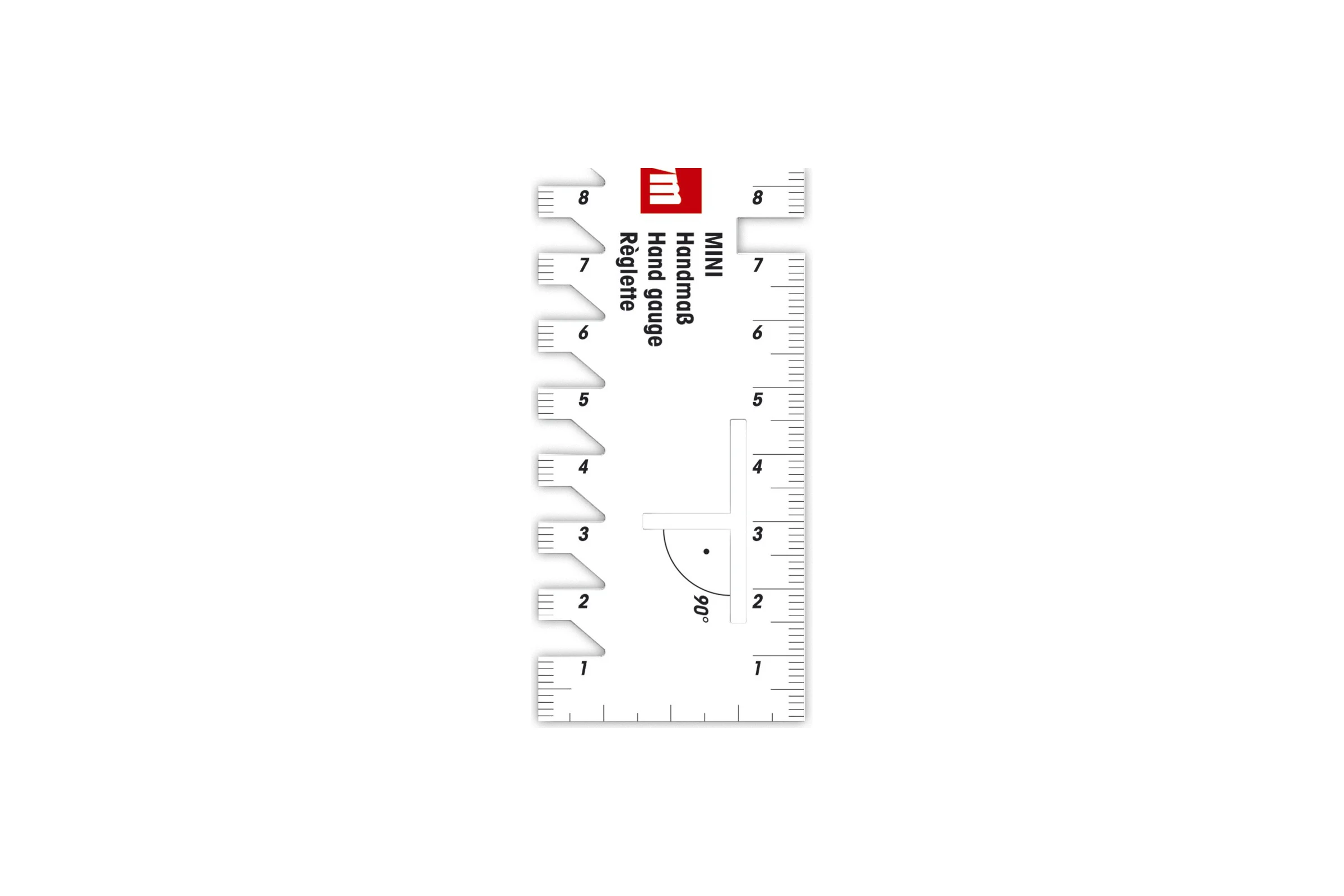 Мини-линейка для разметки и измерения PRYM 11.5 см х 4 см, 1 шт. 610731 152742