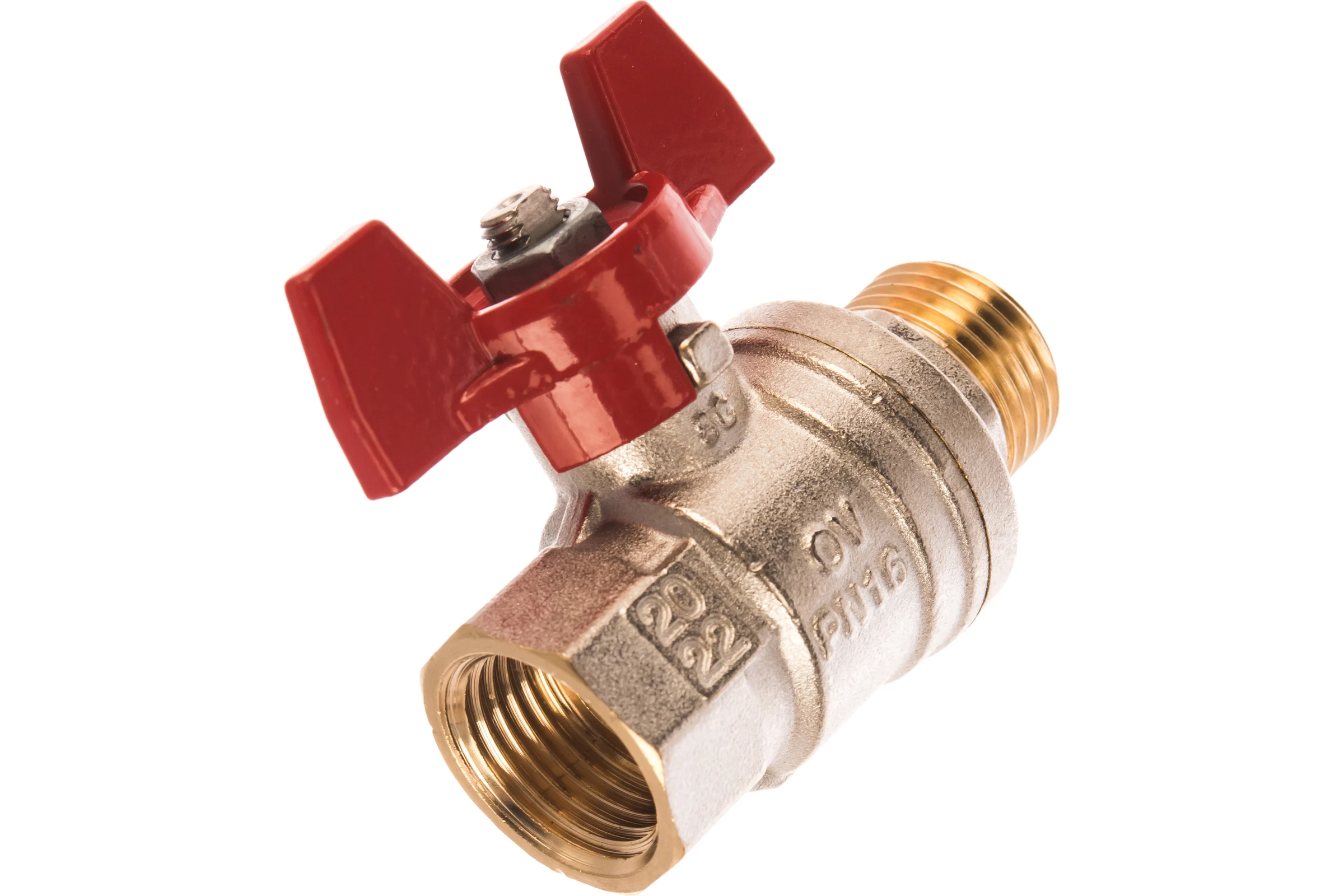 Шаровой кран Oventrop Optibal, полнопроходной, DN-15, 1/2", НВ, PN 1076304