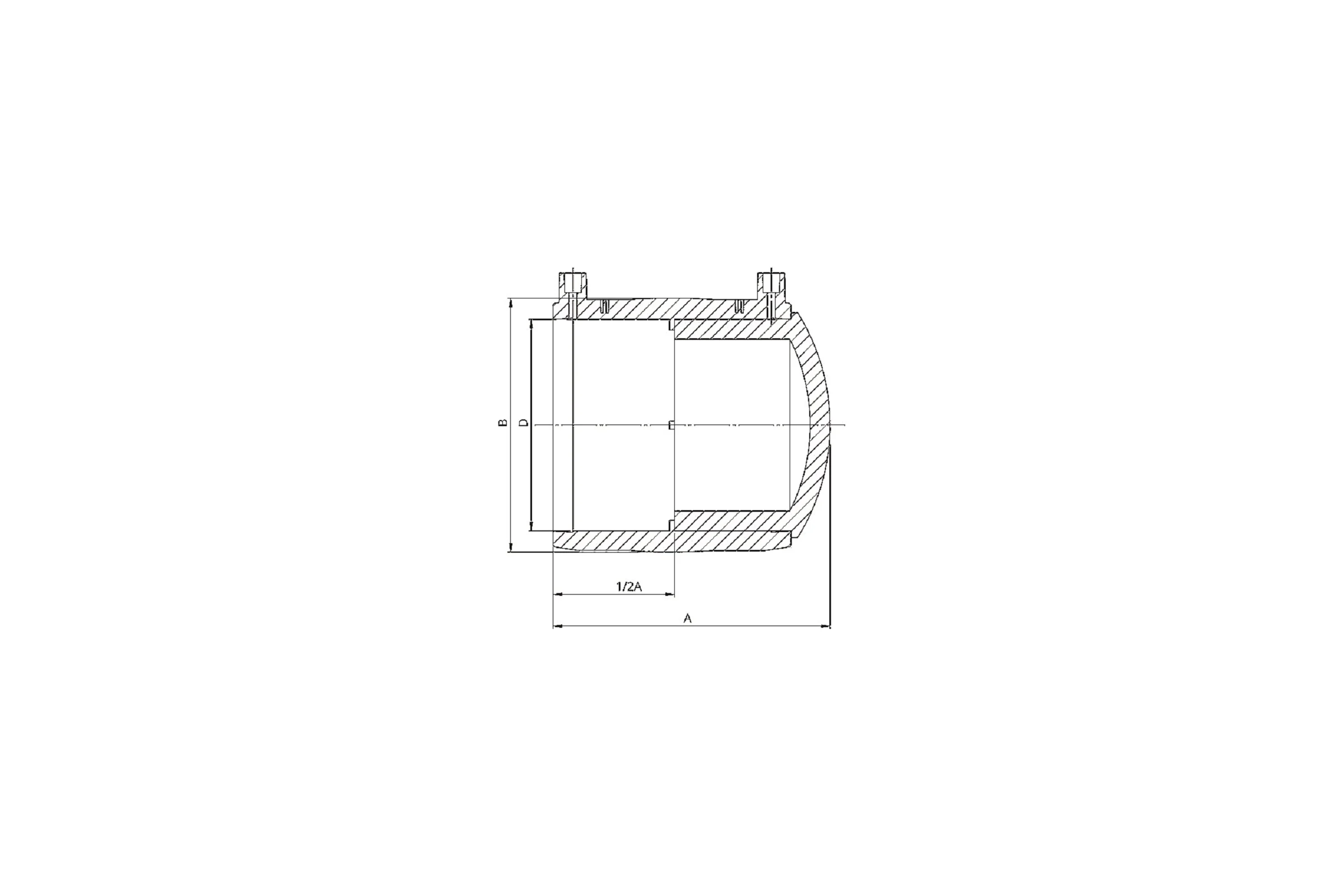 Электросварная заглушка SABfuse SDR11 PN16 PE100 D63 8033063000