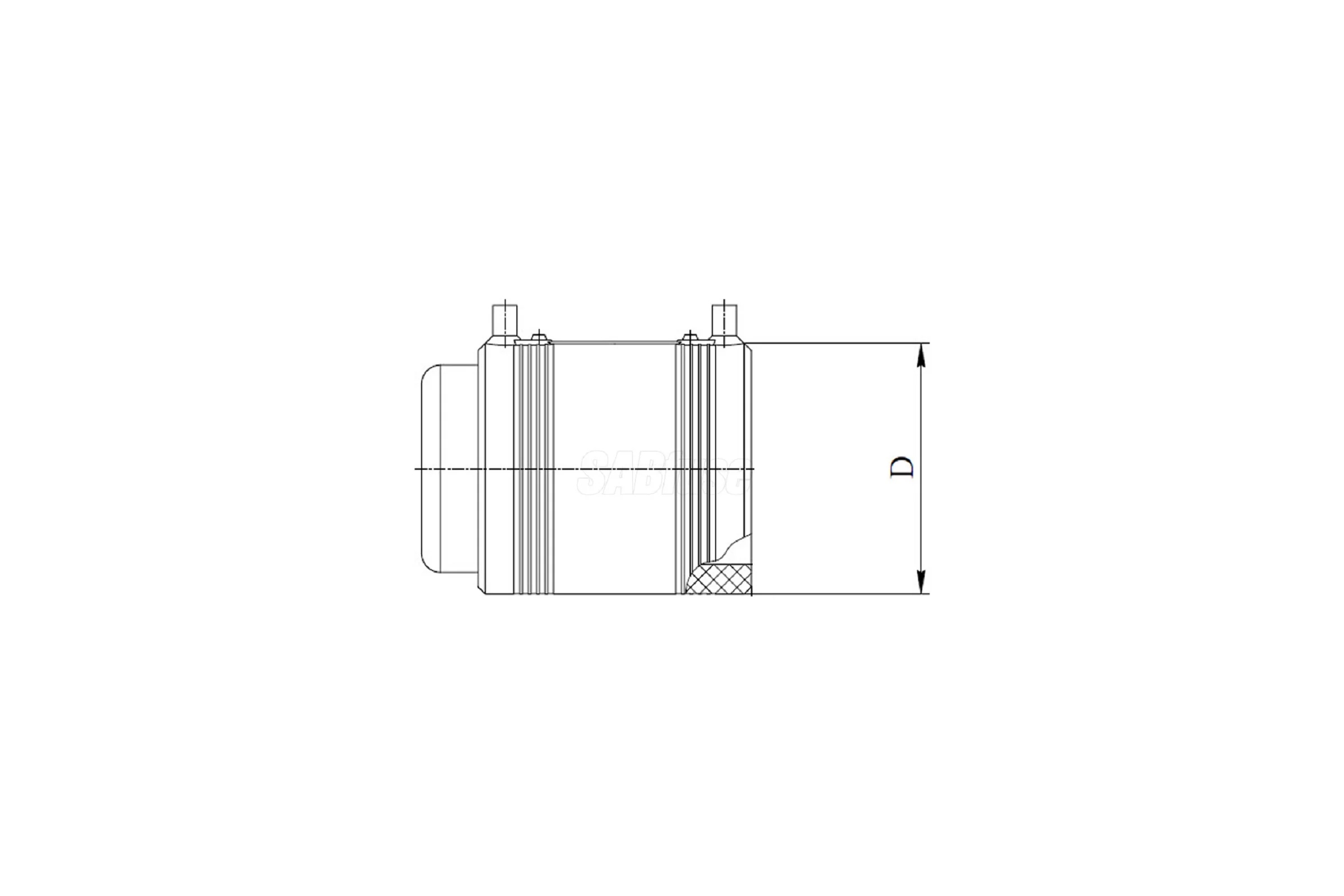 Электросварная заглушка SABfuse SDR11 PN16 PE100 D63 8033063000