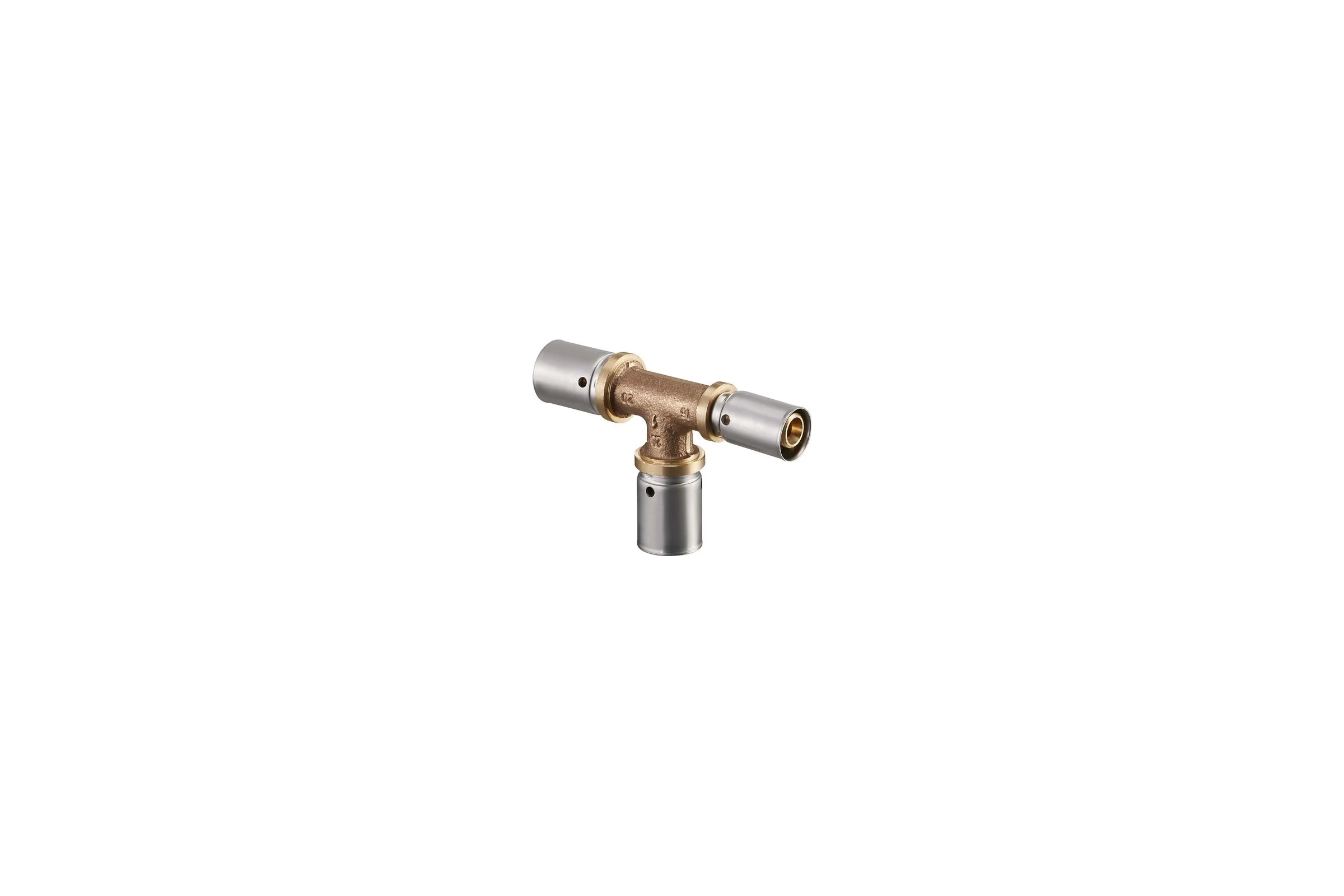 Прессовый тройник Oventrop Cofit P, 20, 20, 16, бронза RX 1513255