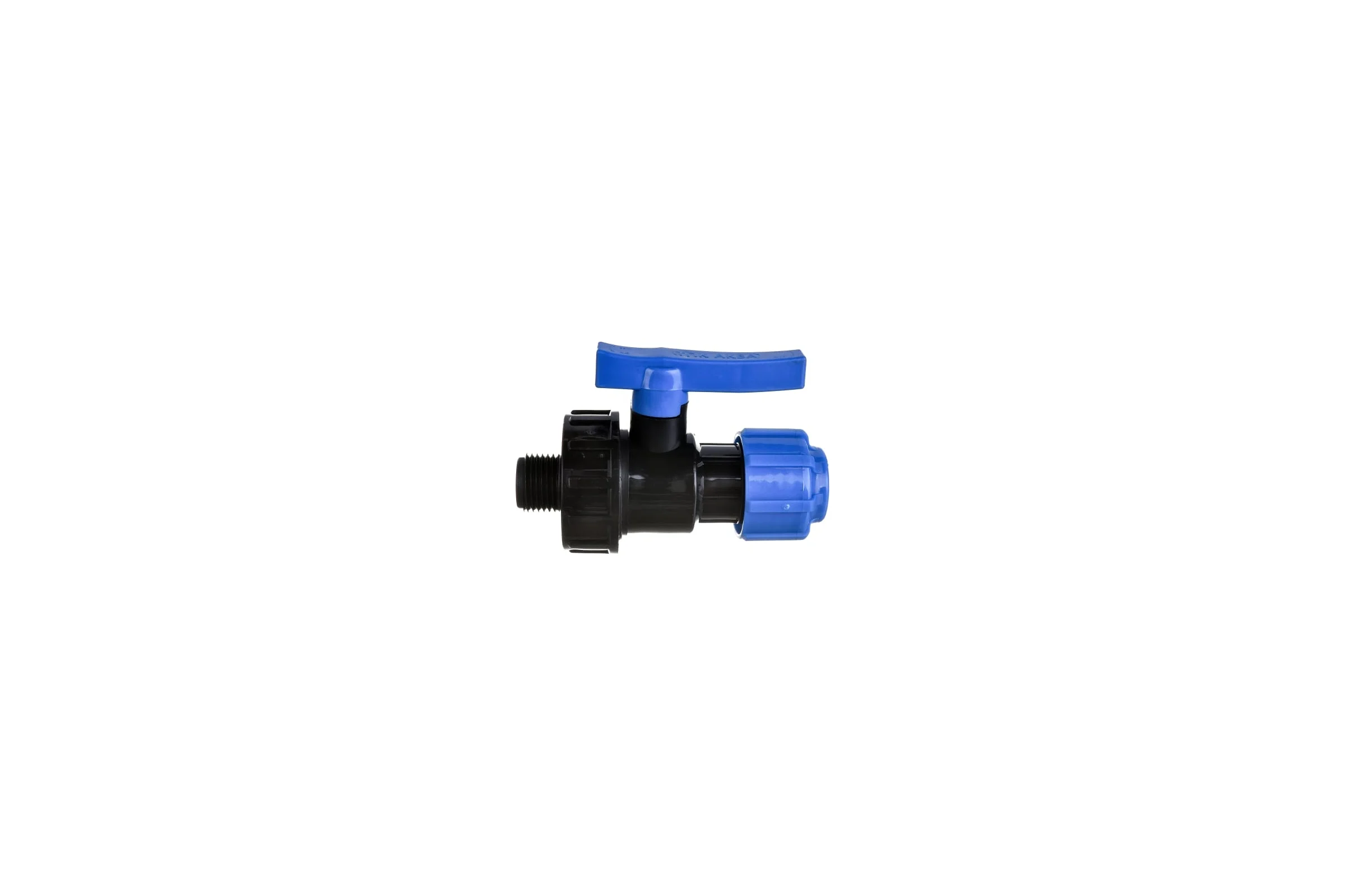 Шаровой компрессионный кран Политэк вр разъемный d 20x1/2 тпк-аква 554222012