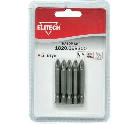 Набор бит 1820.068300 Elitech 189233