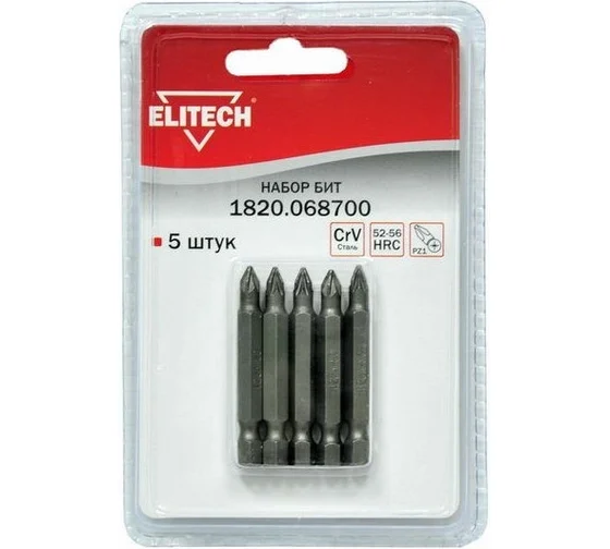 Набор бит Elitech 1820.068700 189237