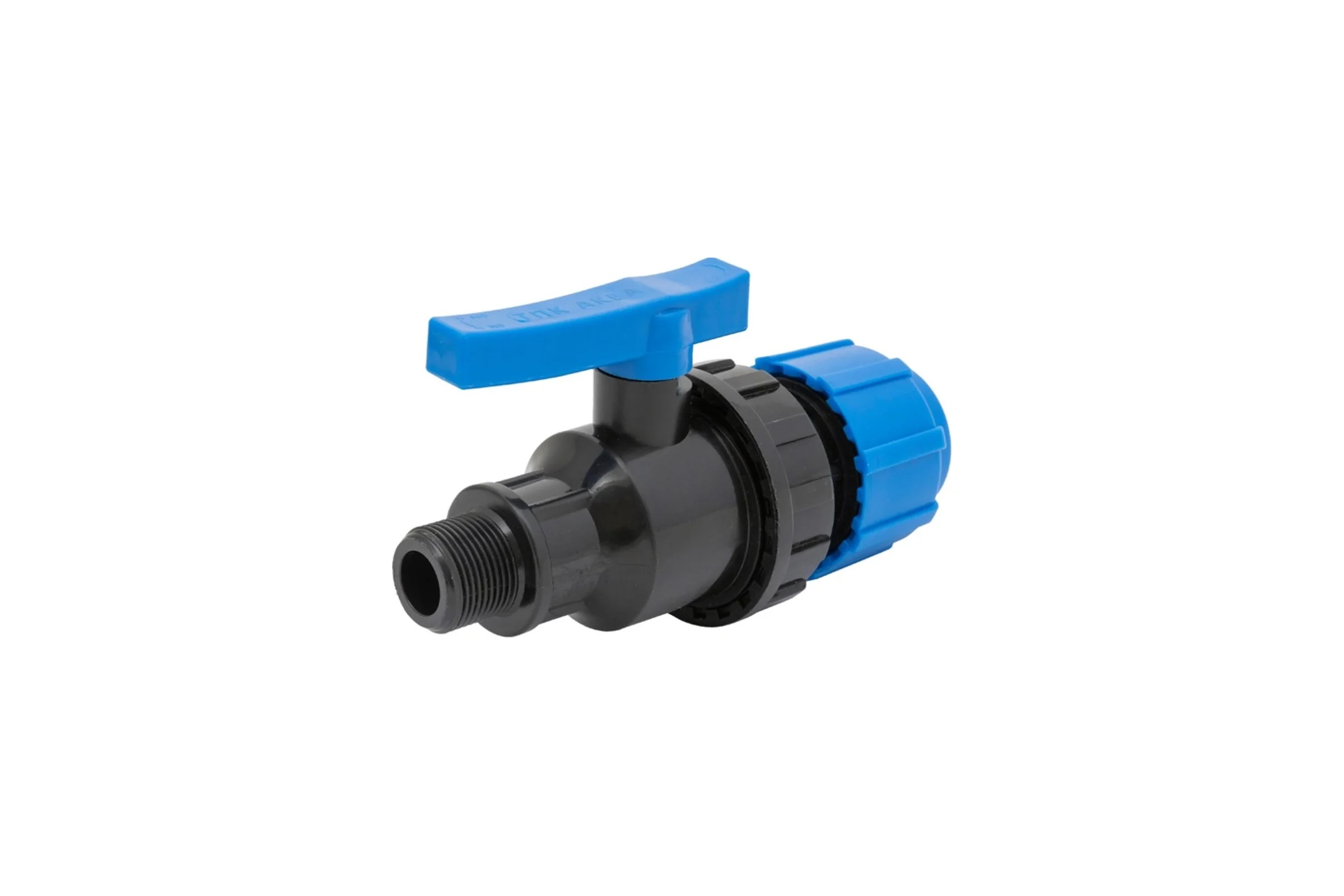 Шаровой компрессионный кран Политэк вр разъемный d 20x3/4 тпк-аква 554222034