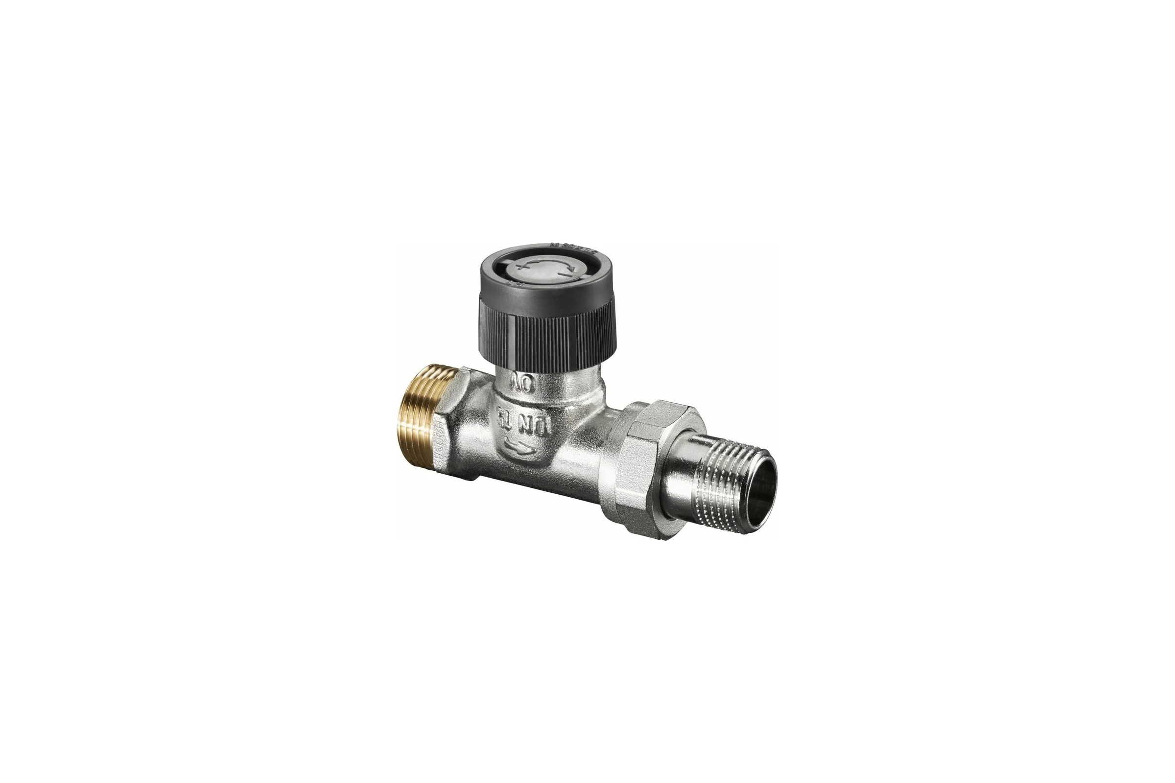 Вентиль Oventrop серия A, проходной, DN-15, 3/4", 1/2", Н ЕК-Н, никелированный 1181197