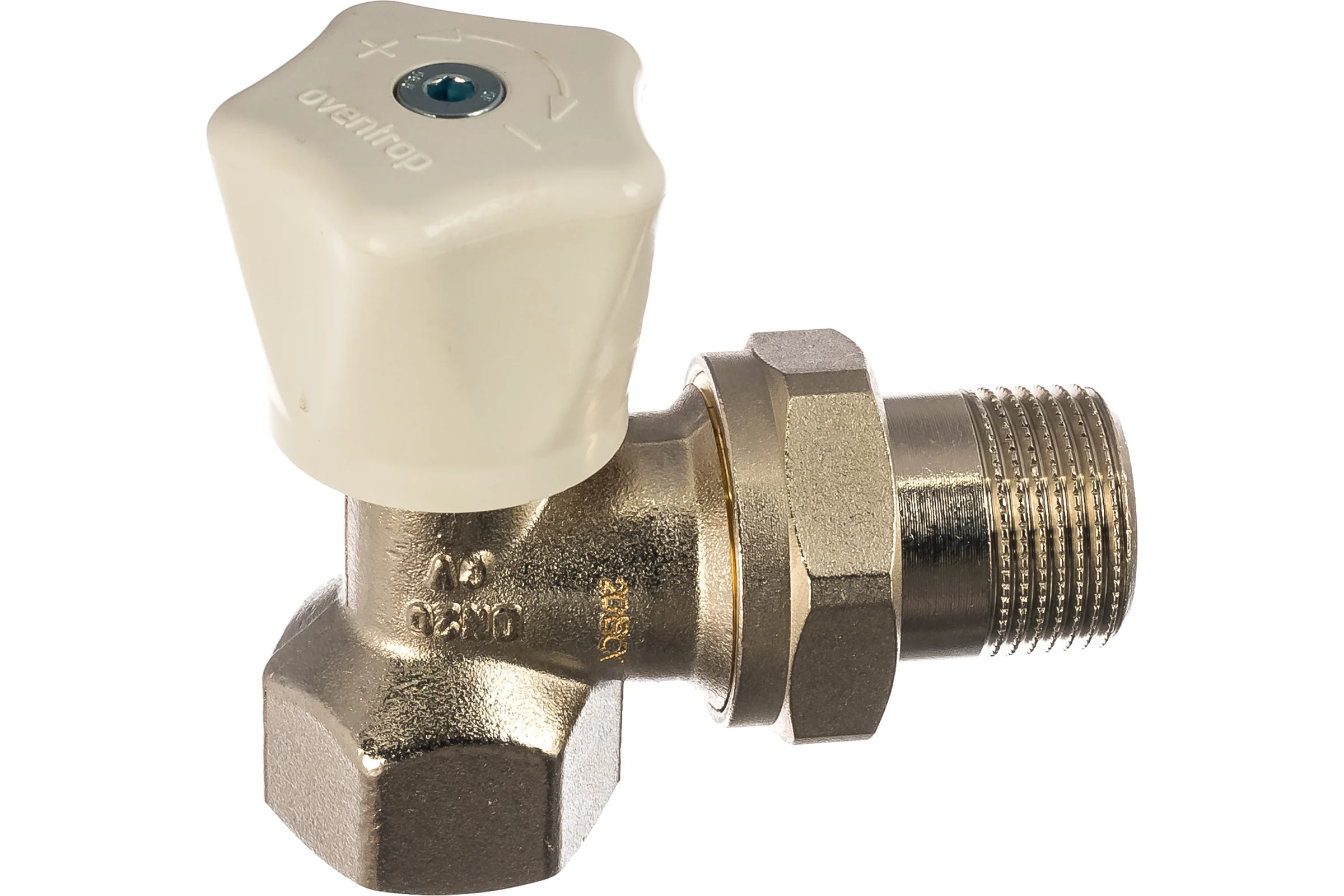 Вентиль Oventrop серия HR, с ручным приводом, угловой, DN-20, 3/4", ВН, PN 1190506
