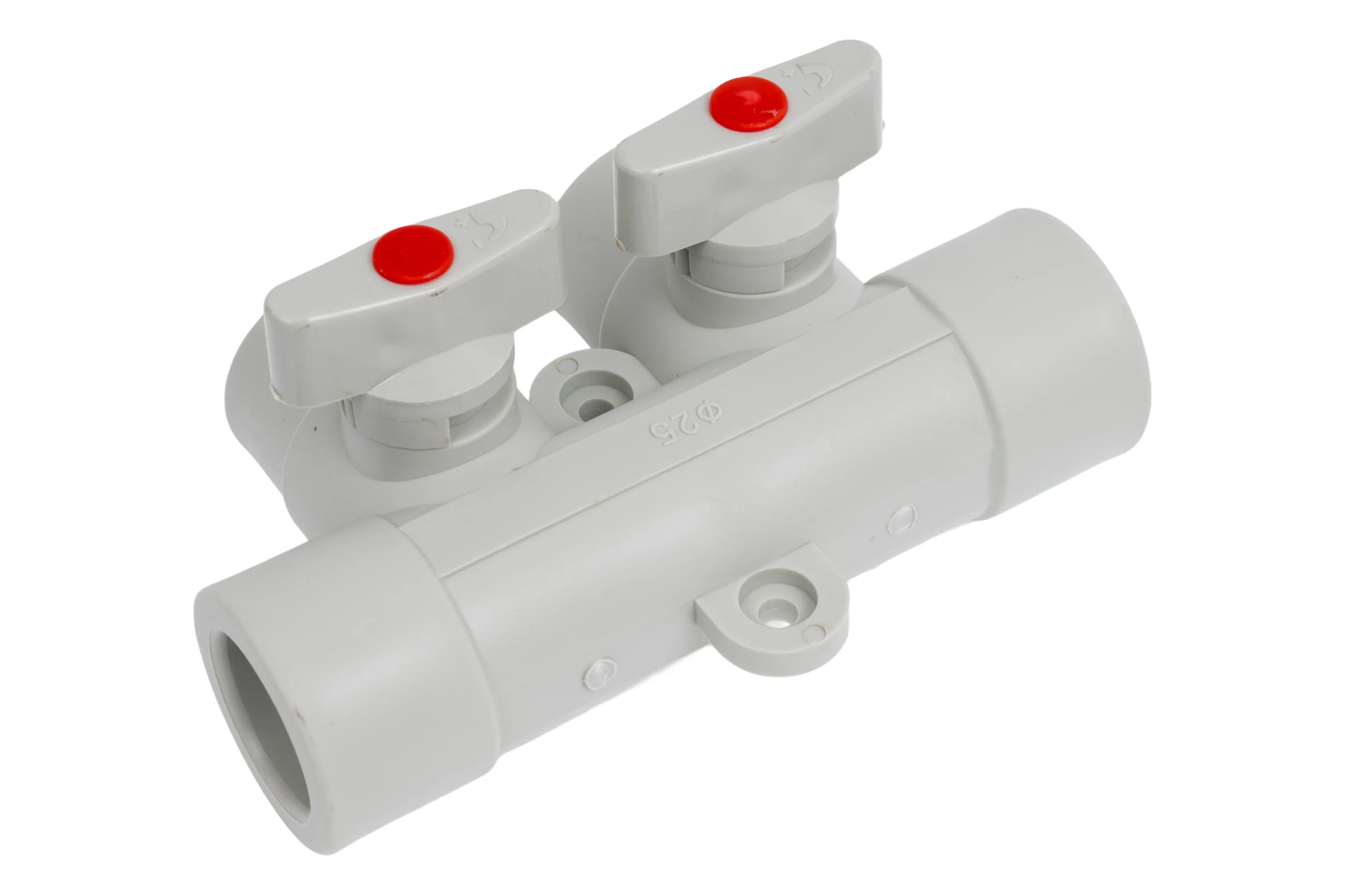 Коллектор с шаровыми кранами LAMMIN ppr 25x2 35/1 серый Lm31081002025G