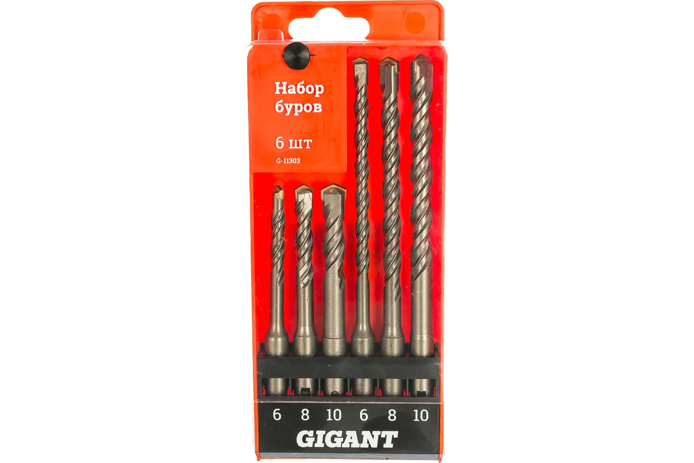 Набор буров (6 шт; 6-10 мм; SDS-plus) Gigant G-11303
