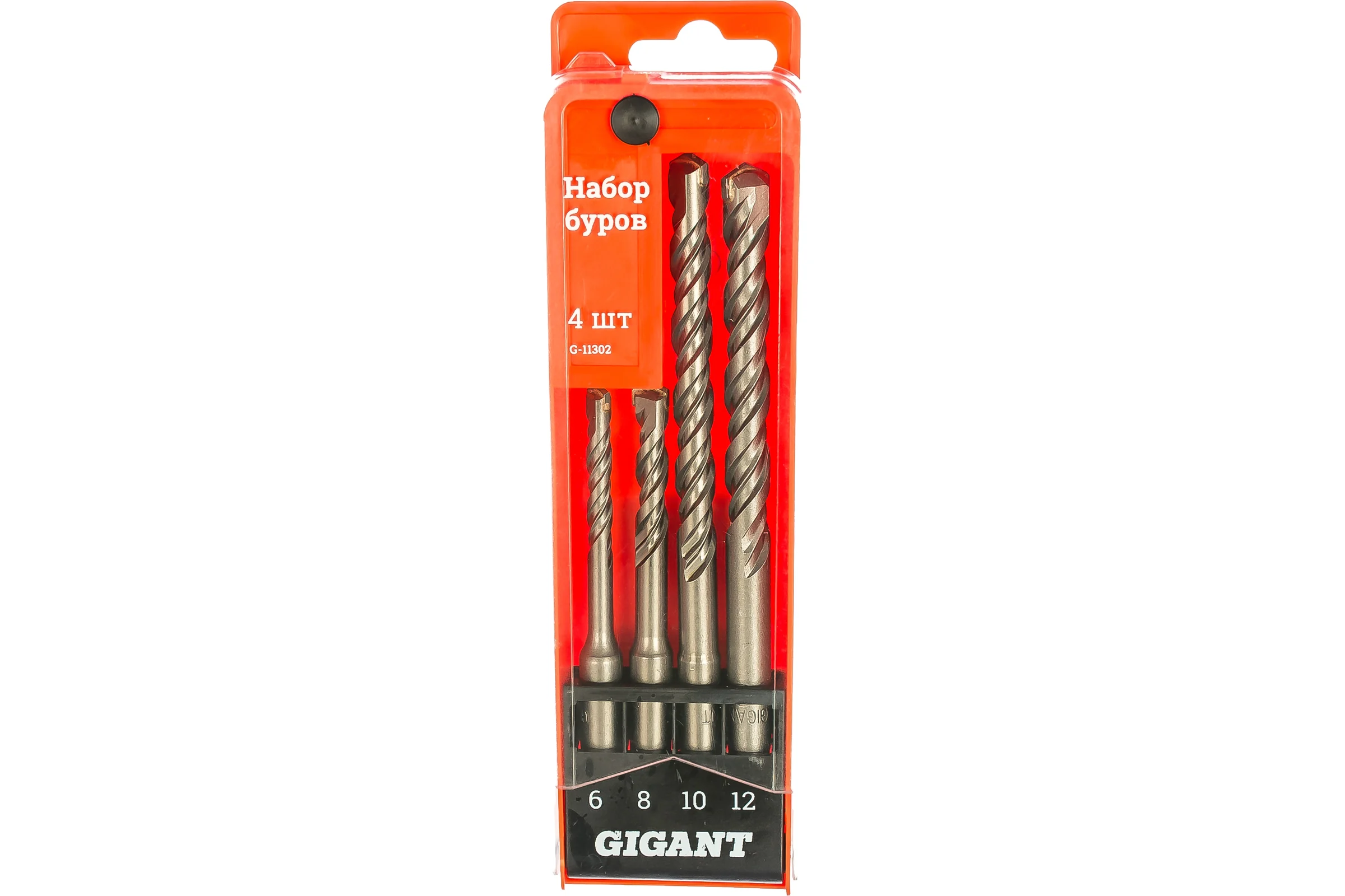 Набор буров (4 шт; 6-12 мм; SDS-plus) Gigant G-11302