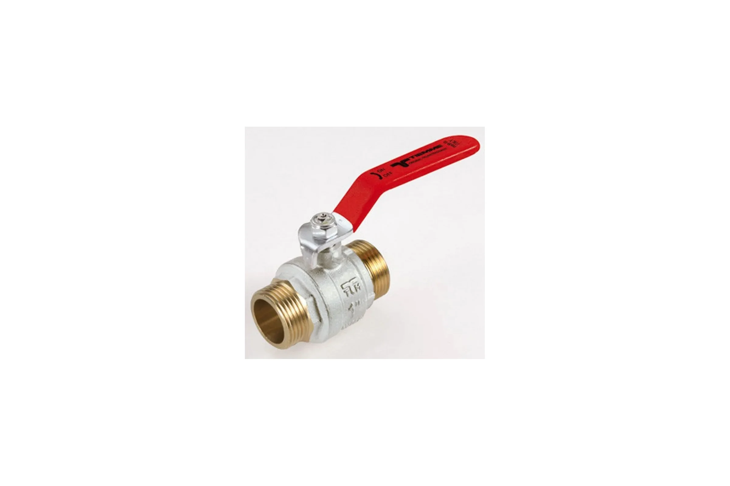 Кран Tiemme 1/2" НН шаровой (плоская ручка) 2360039/2382