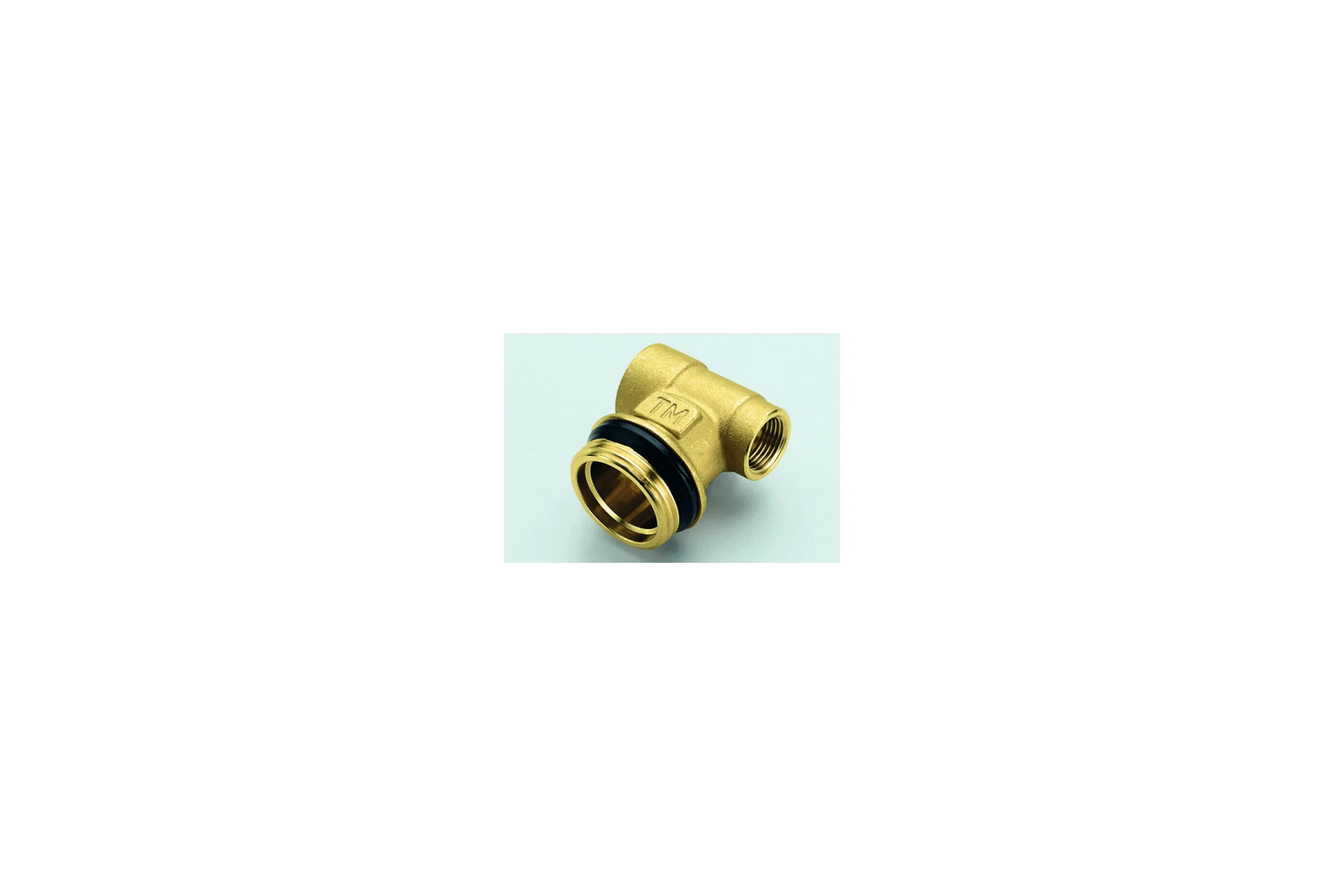 Коллекторный концевой тройник Tiemme 3/8"х1 1/4"х1/2" (латунь) 1950006 / 1890G030407