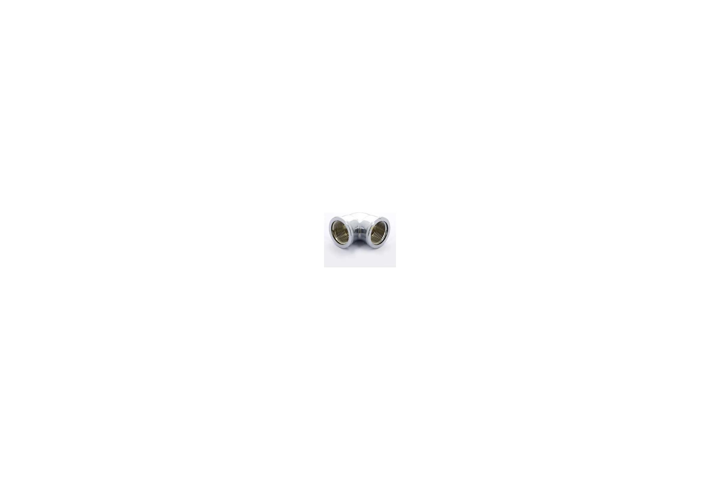 Угольник Tiemme 1/2" ВВ (хром полированный) 1520036 / 1560CZC