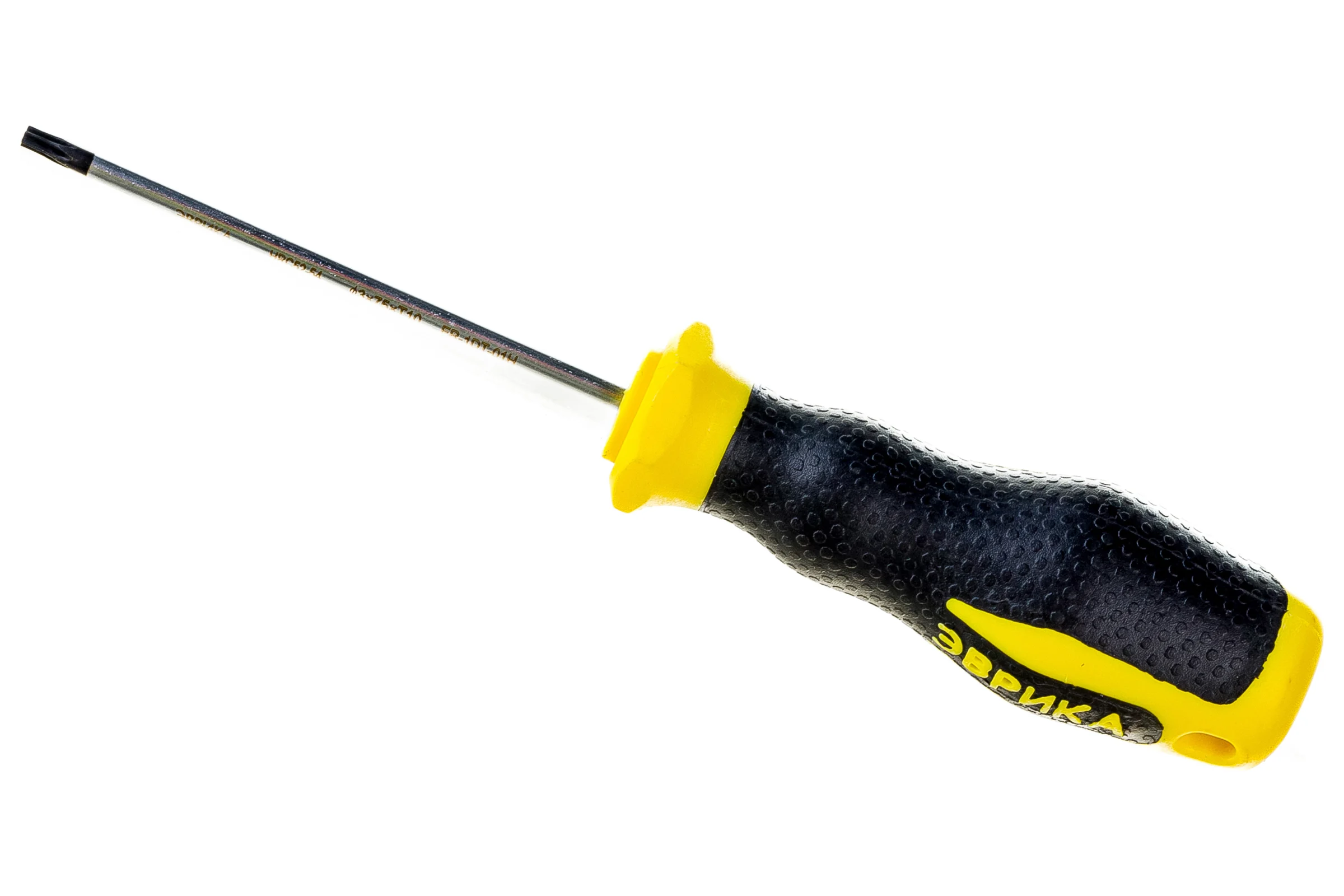 Отвертка TORX Эврика T10х75мм 3мм магнитная с держателем ER-1DT-01H 429340