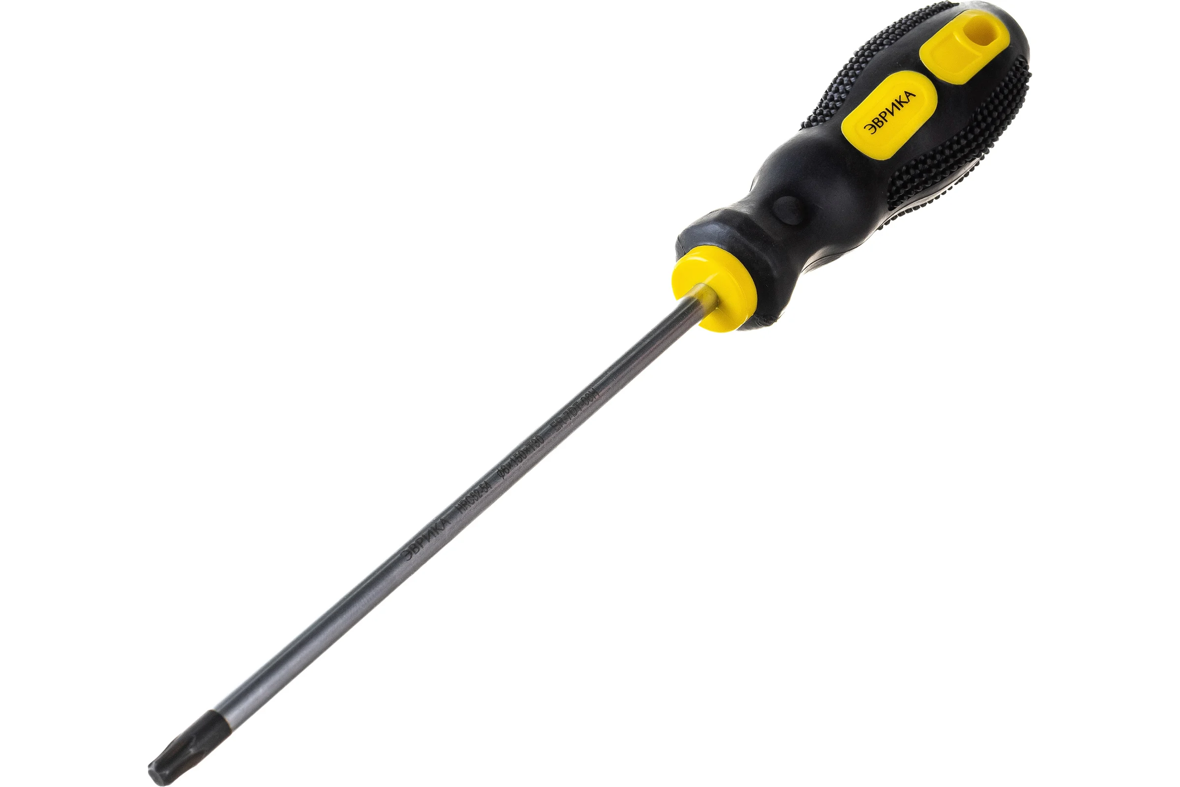 Отвертка TORX Эврика T30х150мм 6мм магнитная с противоскользящей ручкой с держателем ER-7DT-06H 429127