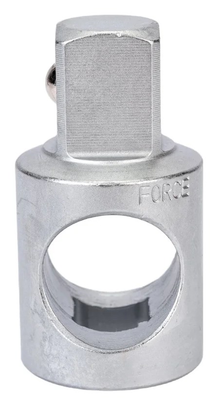 Адаптер с отверстием под вороток 3/8 х 1/2" FORCE 80634