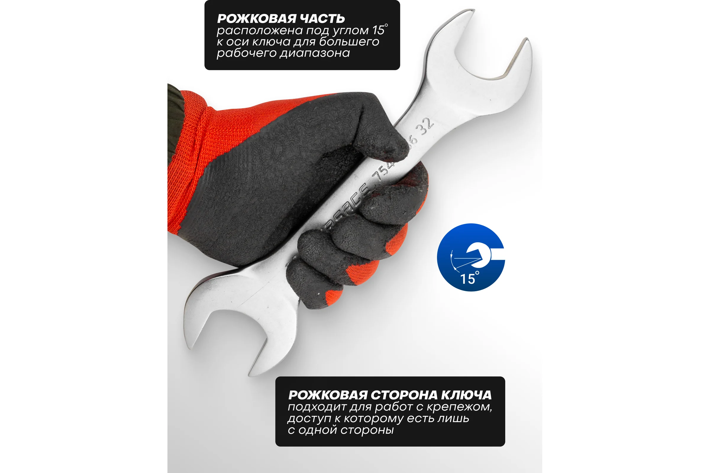 Рожковый ключ Forsage 32х36мм F-7543236(9952)