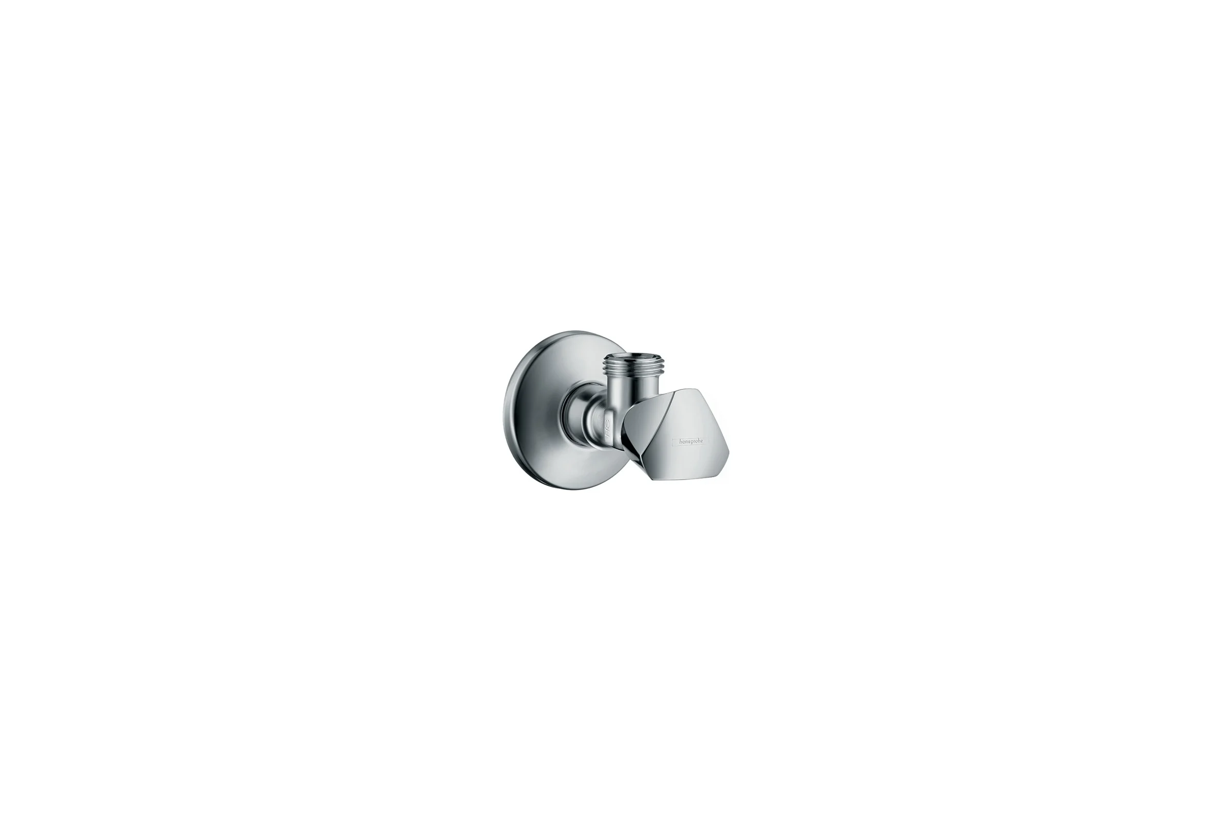 Угловой вентиль Hansgrohe E, G 1/2, хром 13903000 00057448