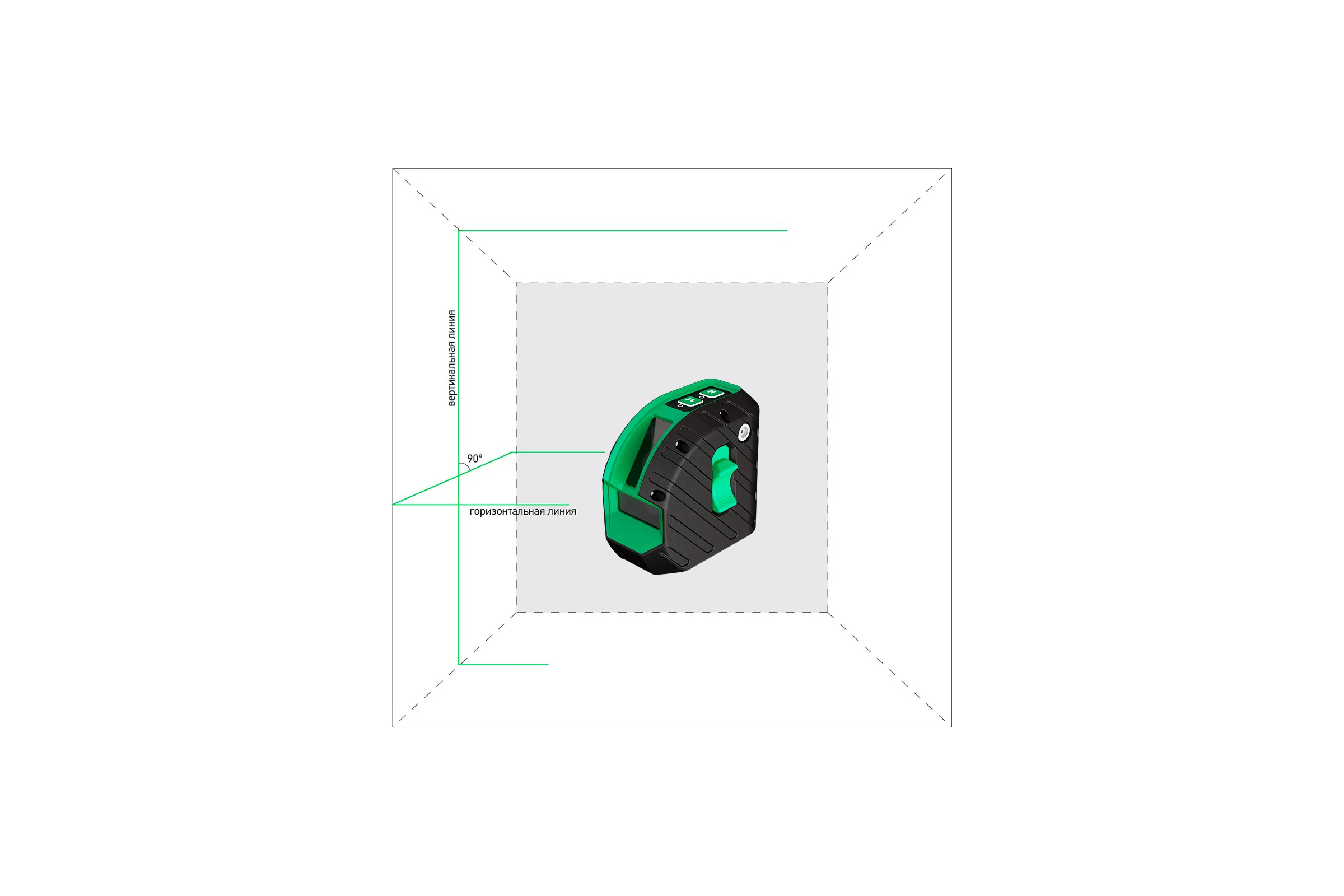 Лазерный уровень ADA ARMO 2D GREEN Professional Edition А00575
