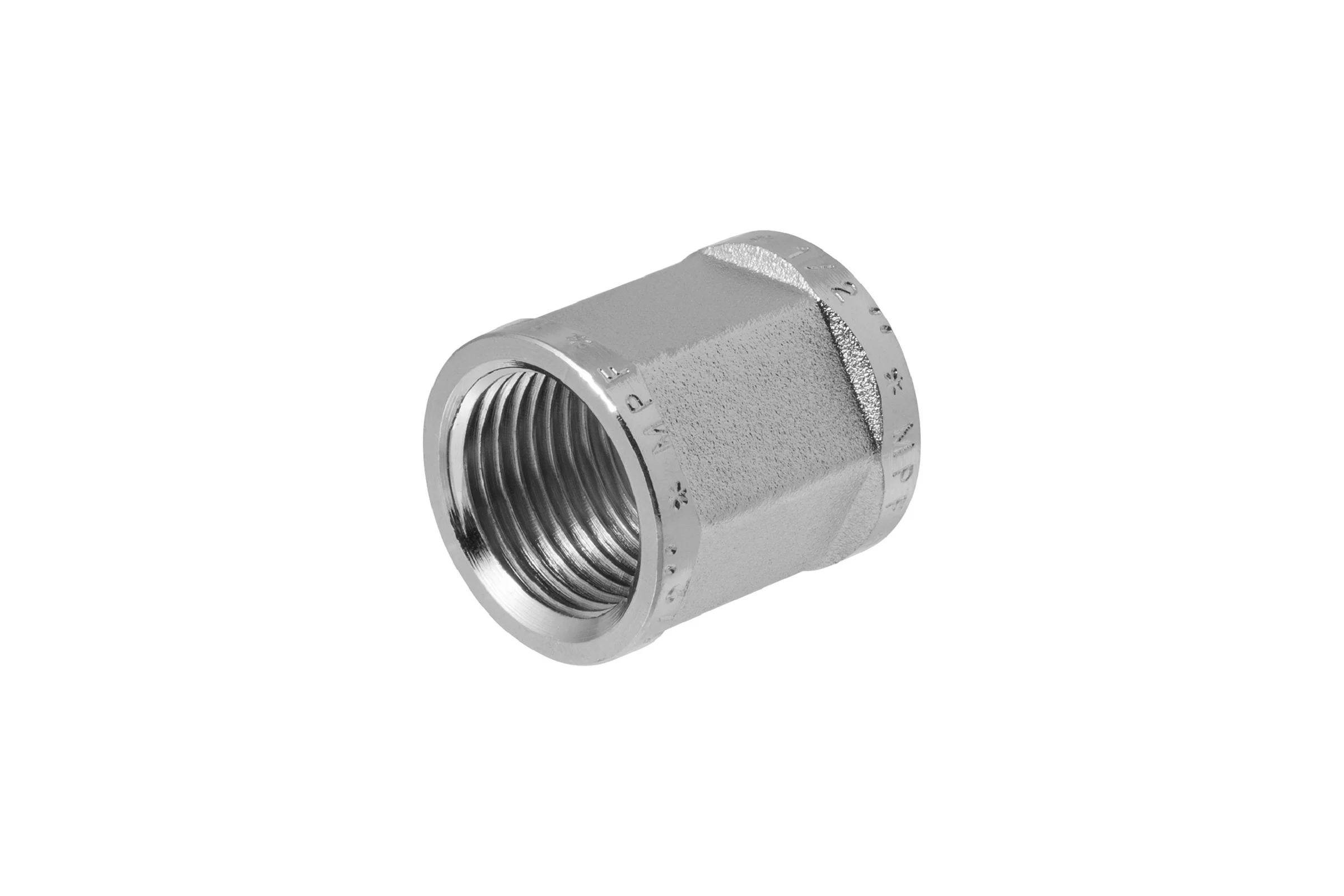 Муфта MPF 1/2" латунная никелированная шестигранная внутренняя резьба ИС.072631