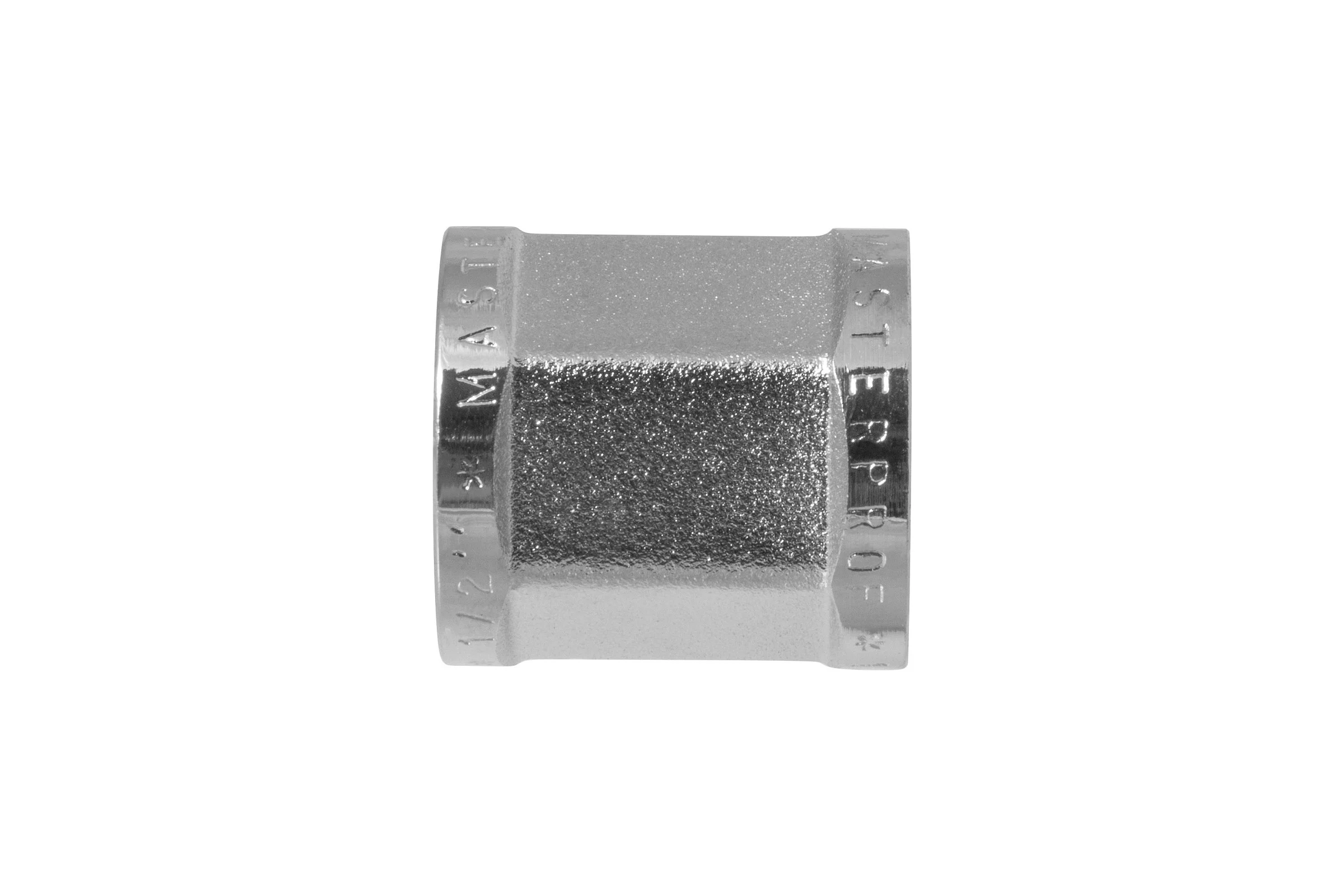 Муфта MPF 1/2" латунная никелированная шестигранная внутренняя резьба ИС.072631