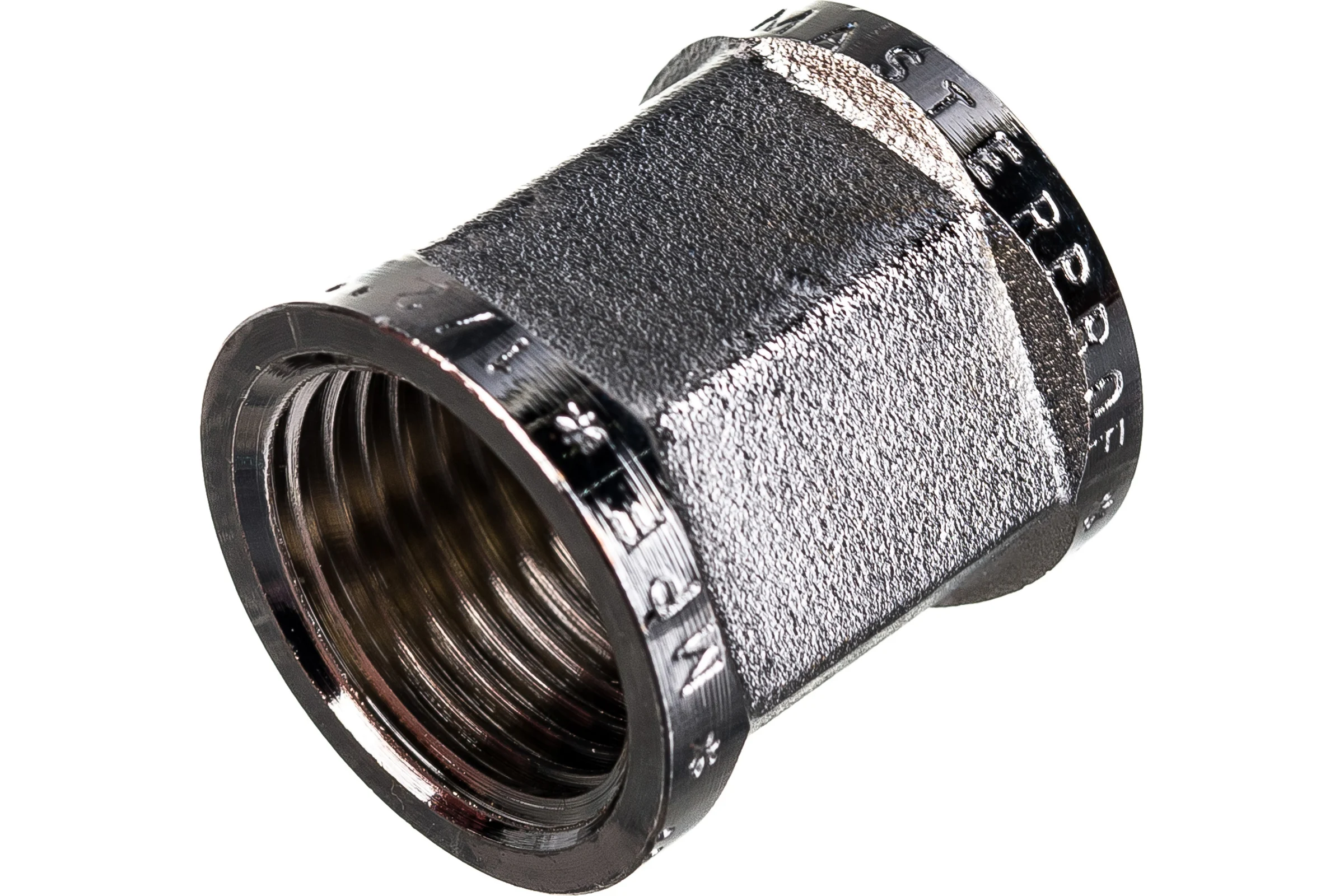 Муфта MPF 1/2" латунная никелированная шестигранная внутренняя резьба ИС.072631