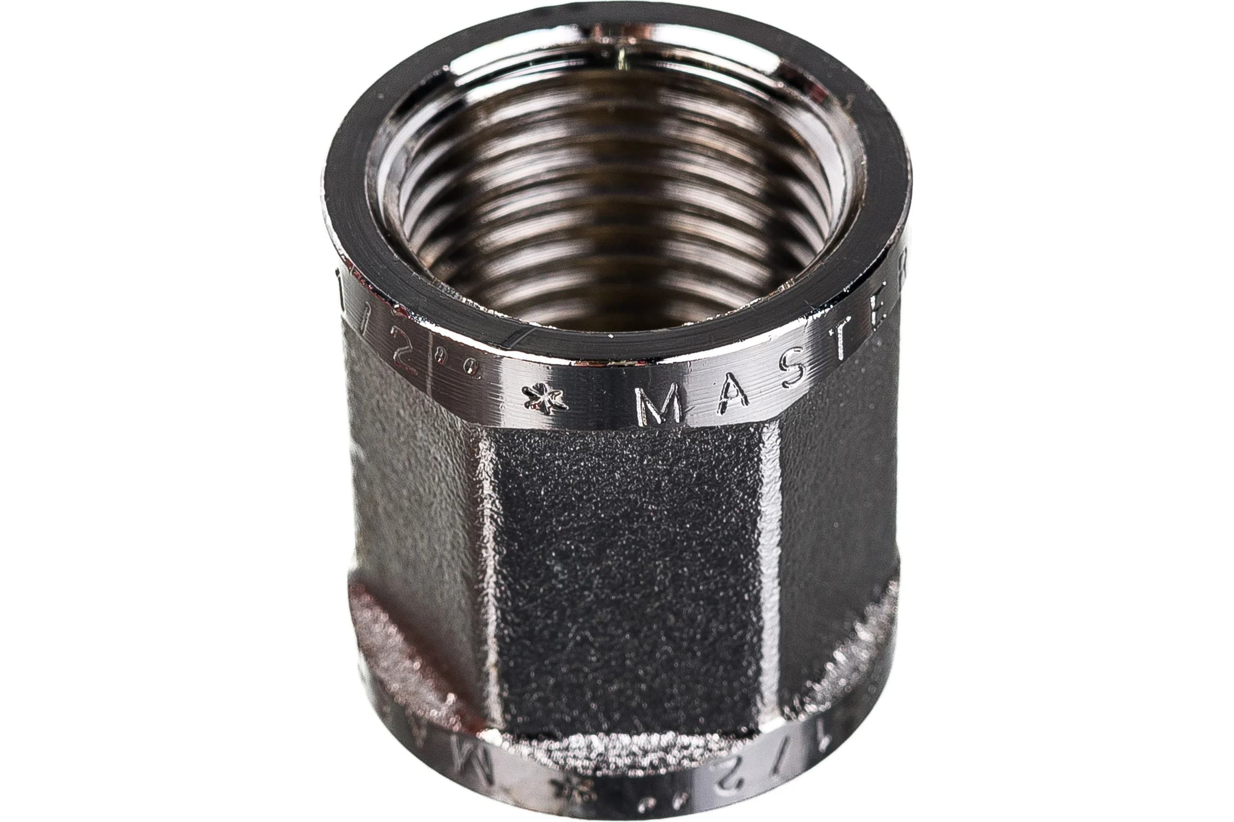 Муфта MPF 1/2" латунная никелированная шестигранная внутренняя резьба ИС.072631