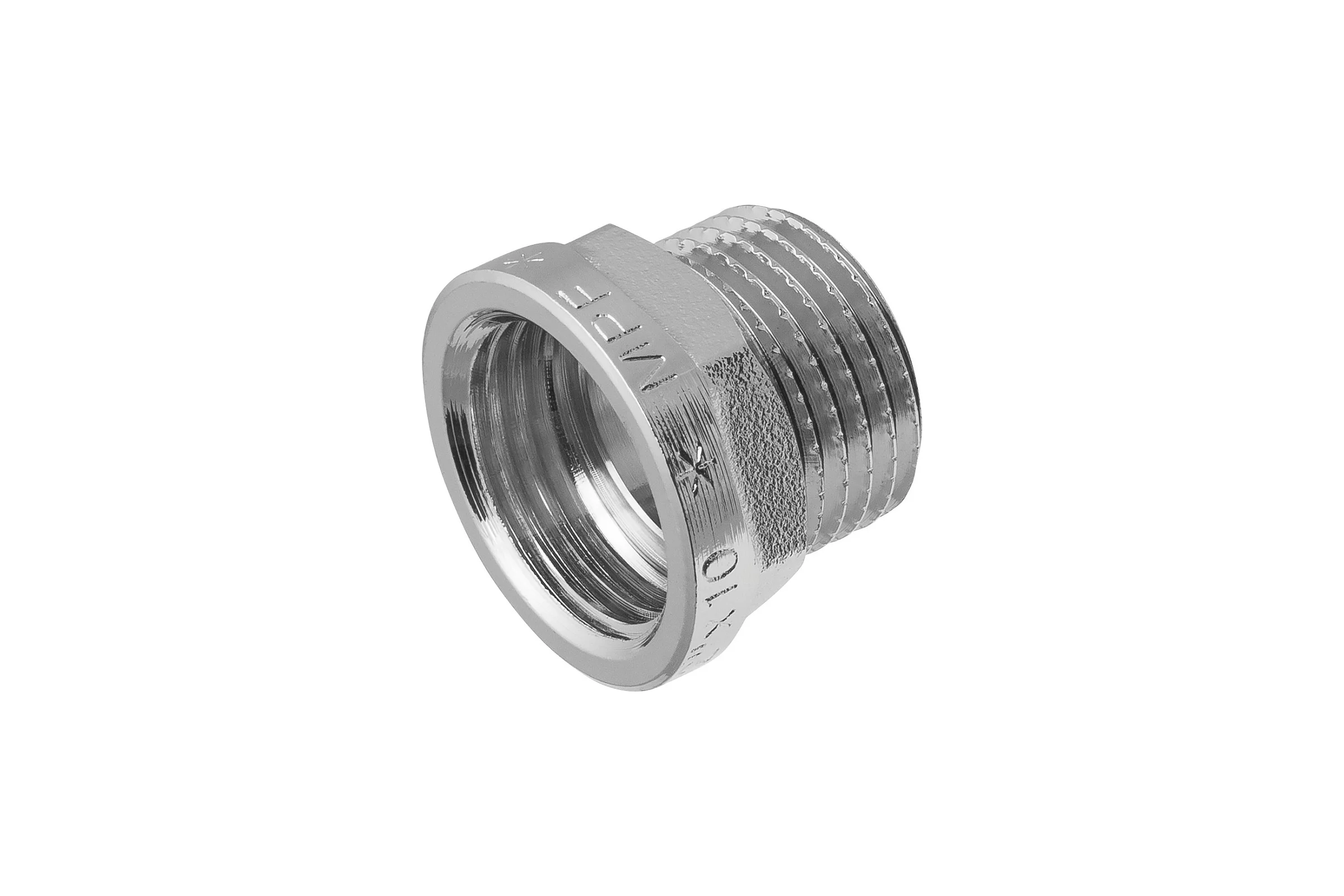 Удлинитель сантехнический MPF 1/2" на 10 мм шестигранный латунный никелированный для труб внутренняя-наружная резьба ИС.071977