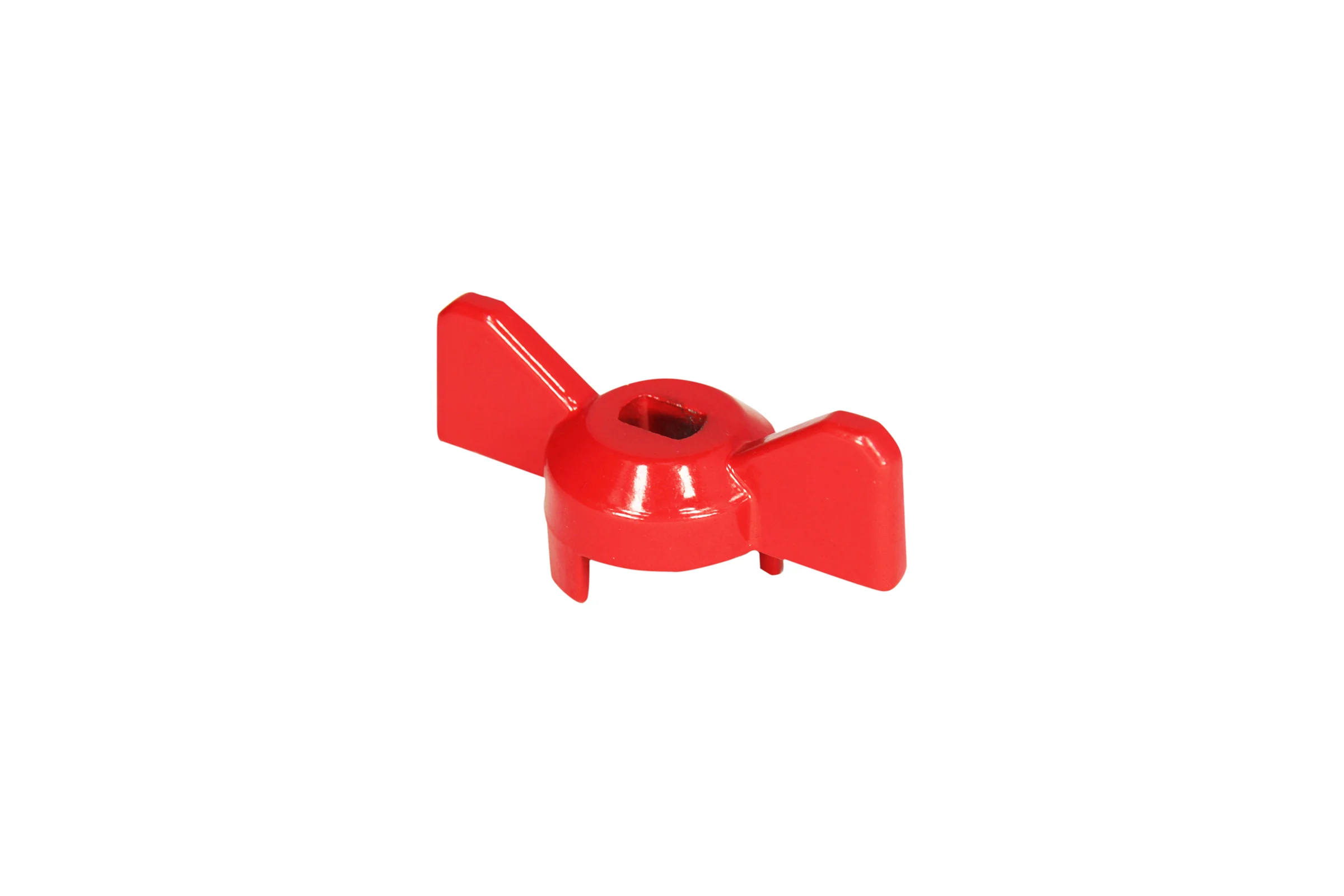 Ручка для шарового крана усиленная MasterProf форма бабочка, КРАСНАЯ, 1/2"-3/4", MP ИС.131176