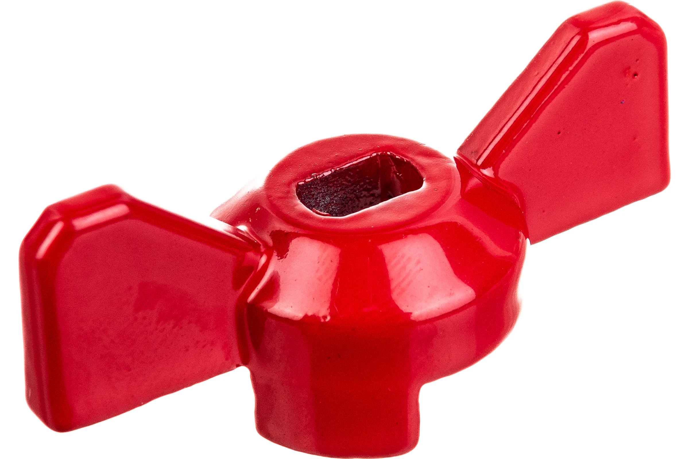 Ручка для шарового крана усиленная MasterProf форма бабочка, КРАСНАЯ, 1/2"-3/4", MP ИС.131176
