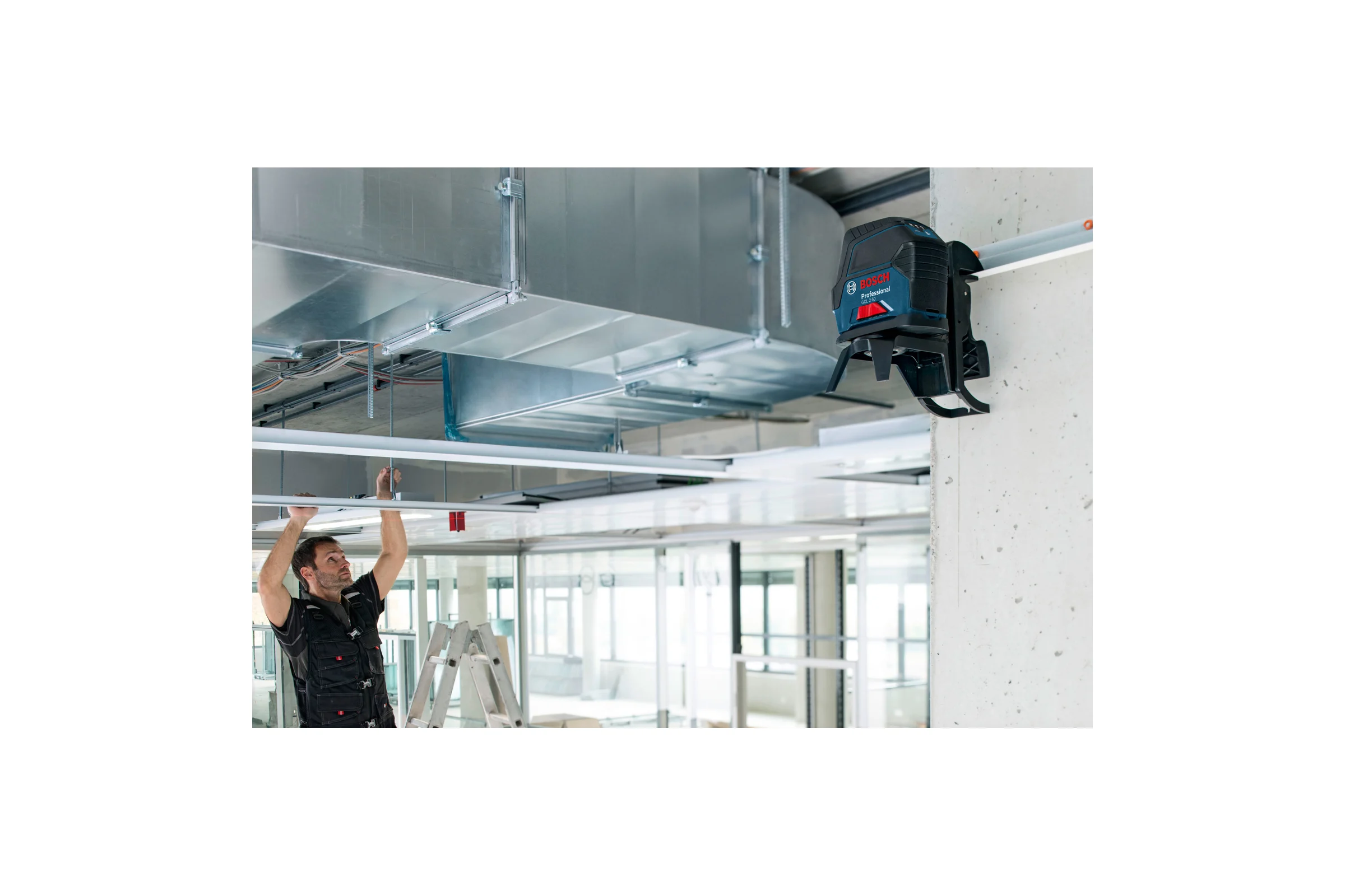 Лазерный нивелир Bosch GCL 2-50 + RM1 + BM3 в кейсе 0601066F02