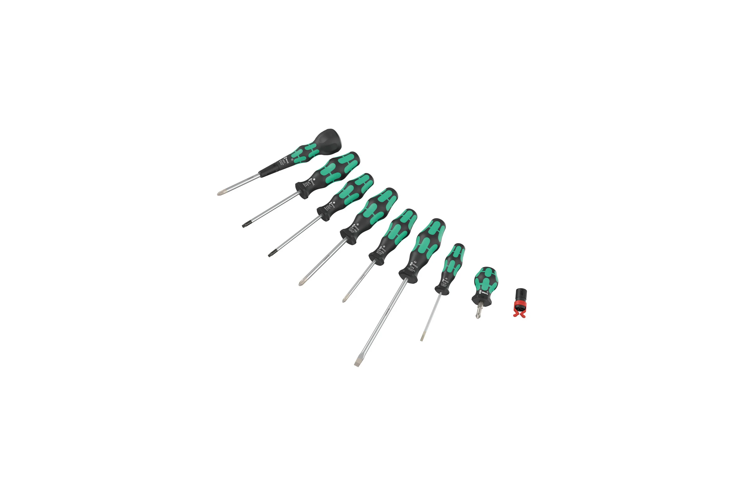 Набор отвёрток WERA 9527 Kraftform Ball-Grip Set 1, 9 пр. WE-134028