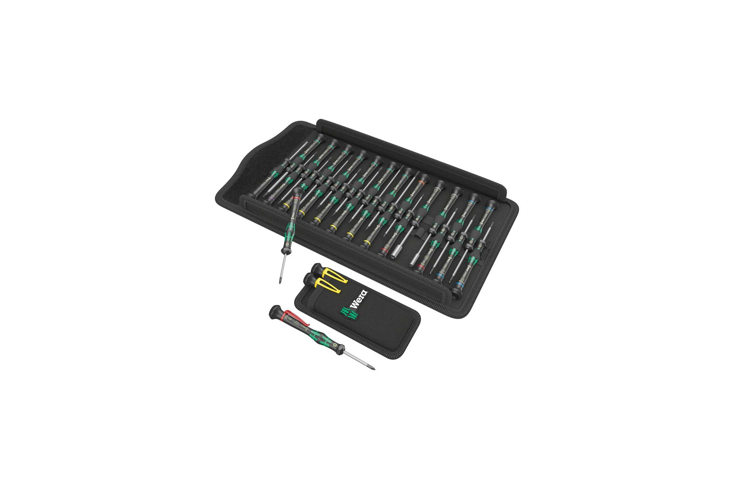 Набор прецизионных отвёрток WERA Kraftform Micro Big Pack 2 29 пр., PH/TX/IPR/HEX внешний и внутренний/SL/Microstix/Съёмник WE-134027