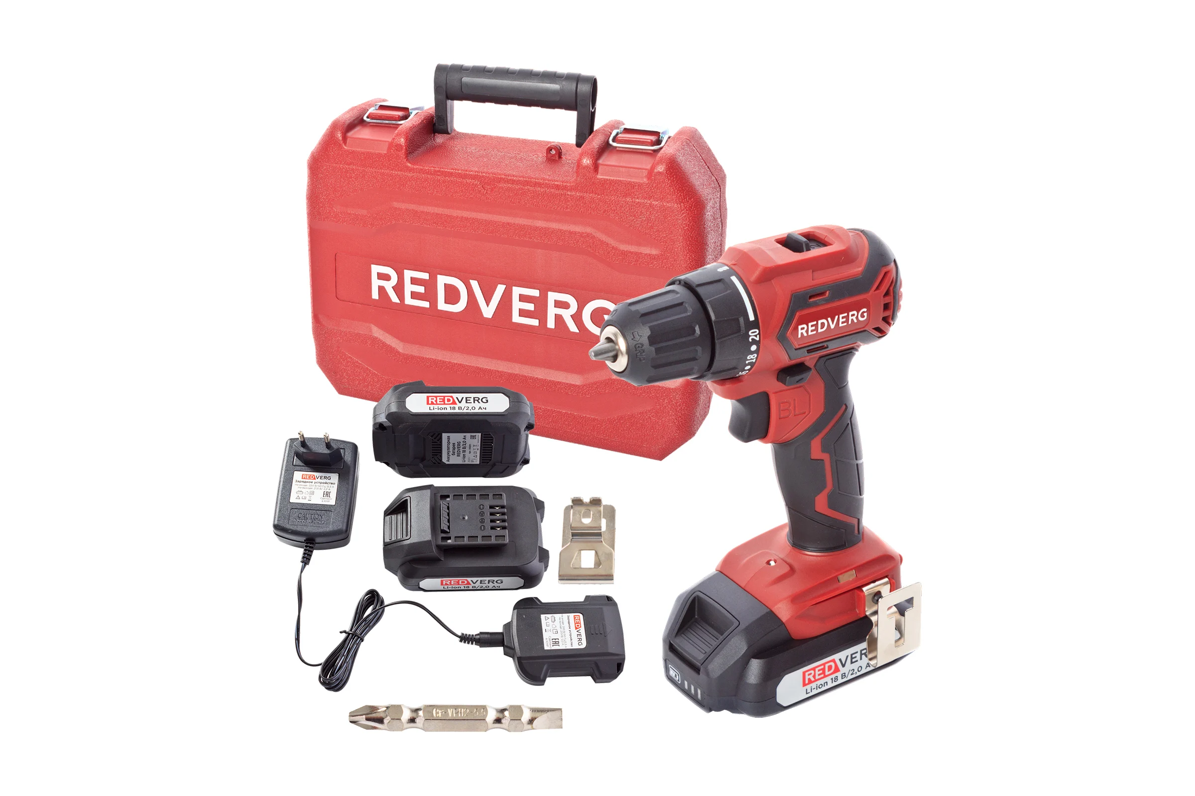 Аккумуляторный бесщеточный шуруповерт REDVERG RD-S18MBL/U 6679856