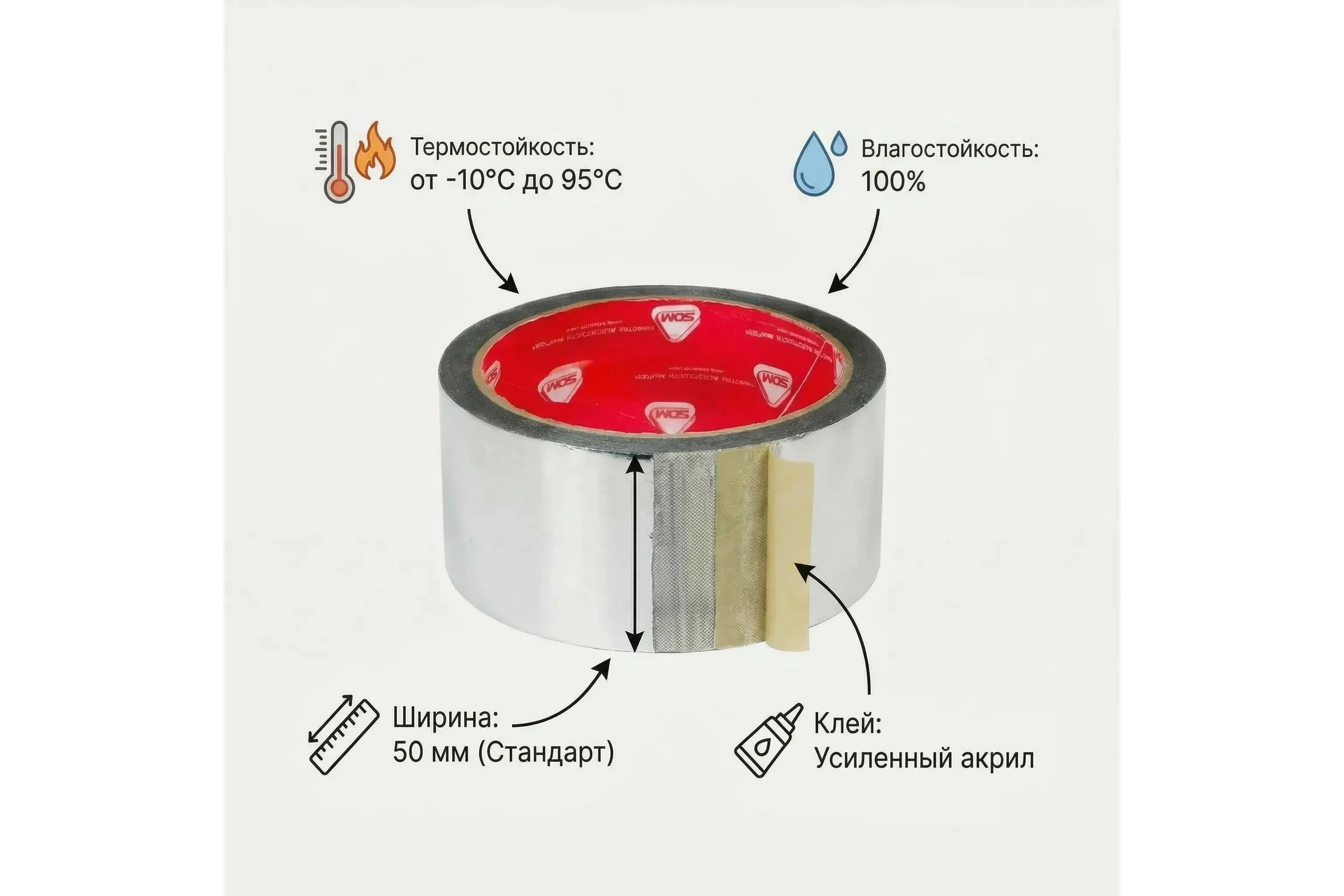 Металлизированная лента SDM 50х25 0443