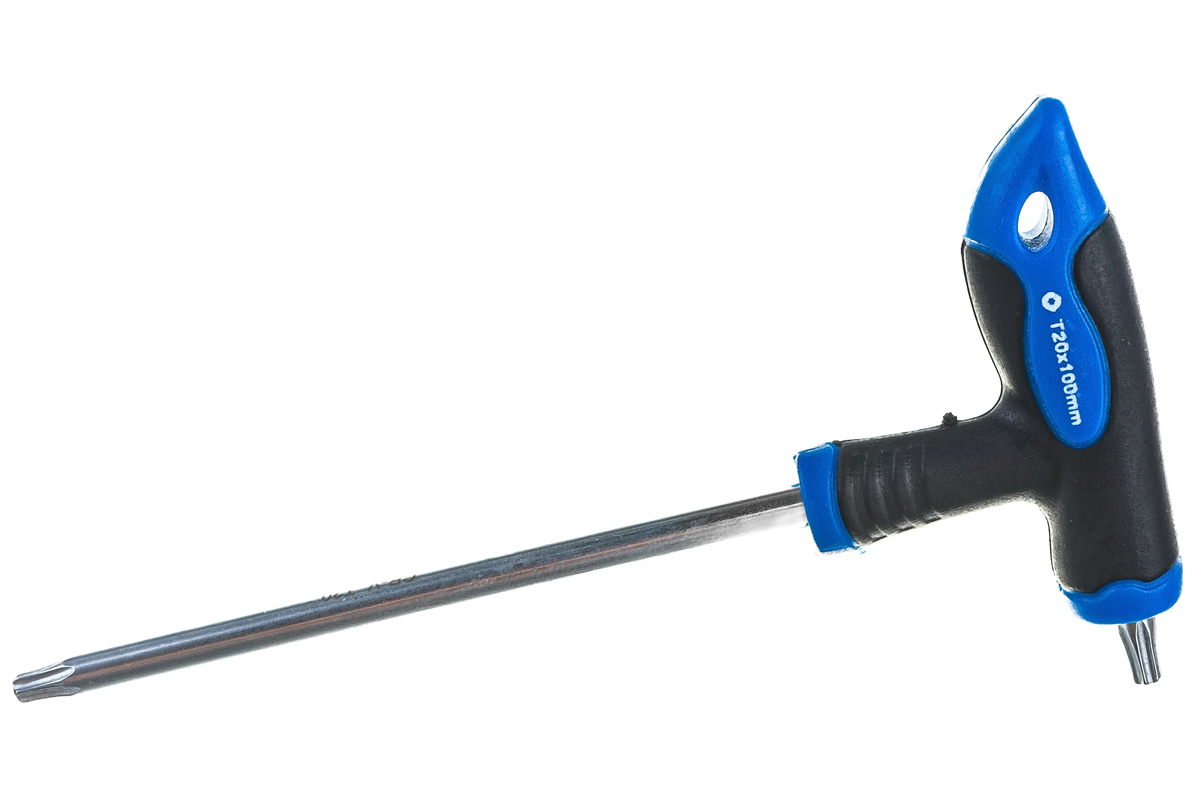 Ключ Rockforce TORX Т-образный с прорезиненной рукояткой T20x100мм RF-76720G(25701)