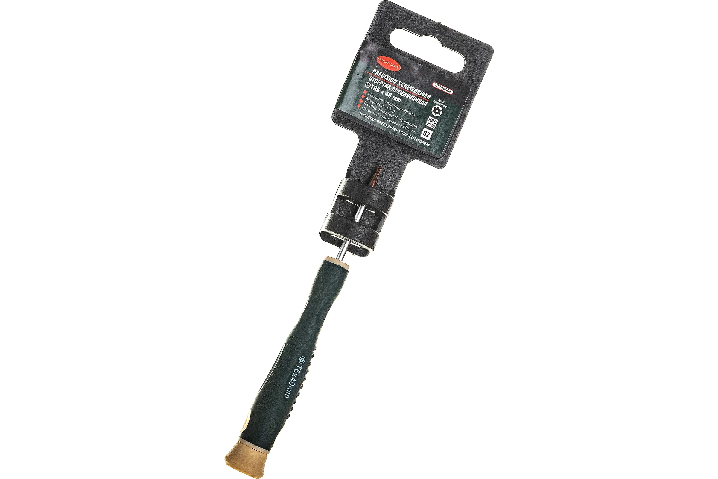 Отвертка Rockforce TORX с отверстием ювелирная T6Hх40мм RF-73704006(19561)