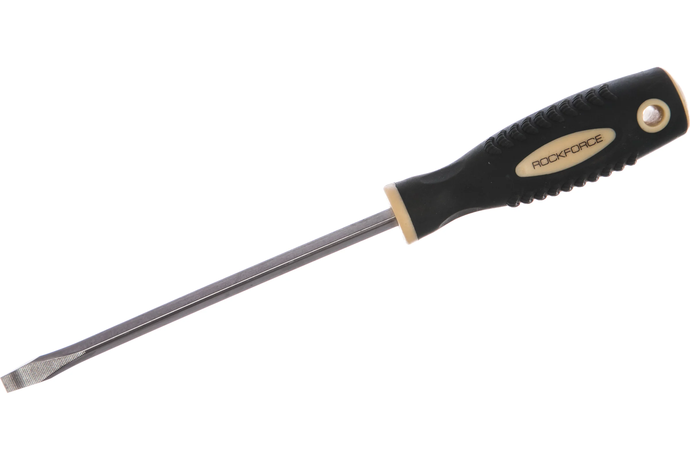 Шлицевая магнитная отвертка Rockforce Profi S2 SL5.5х125мм RF-70155125(28248)