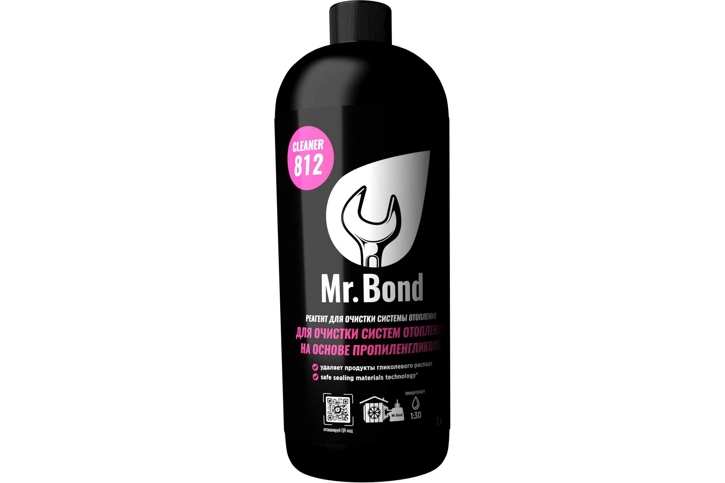 Реагент для очистки систем отопления на основе пропиленгликоля Mr.Bond Cleaner 812 MB3031824010