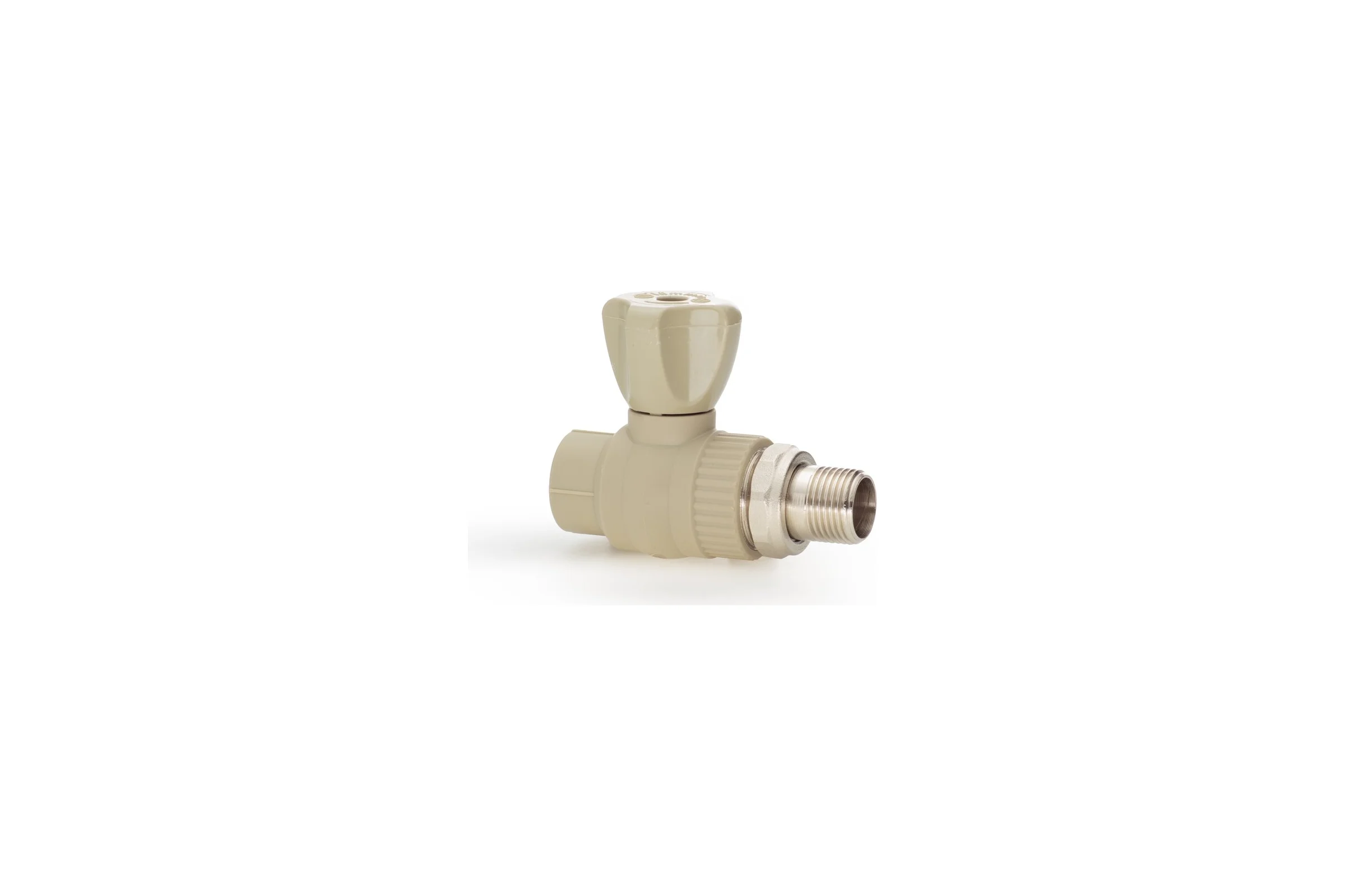 Шаровой кран LAMMIN ppr радиат. прям. 20x1/2" premium 50/10 серый Lm31175020015G