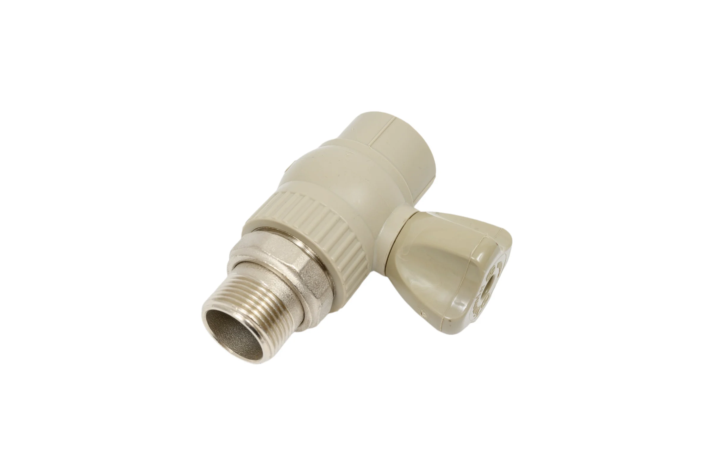 Шаровой кран LAMMIN ppr радиат. прям. 25x3/4" premium 40/5 серый Lm31175025020G