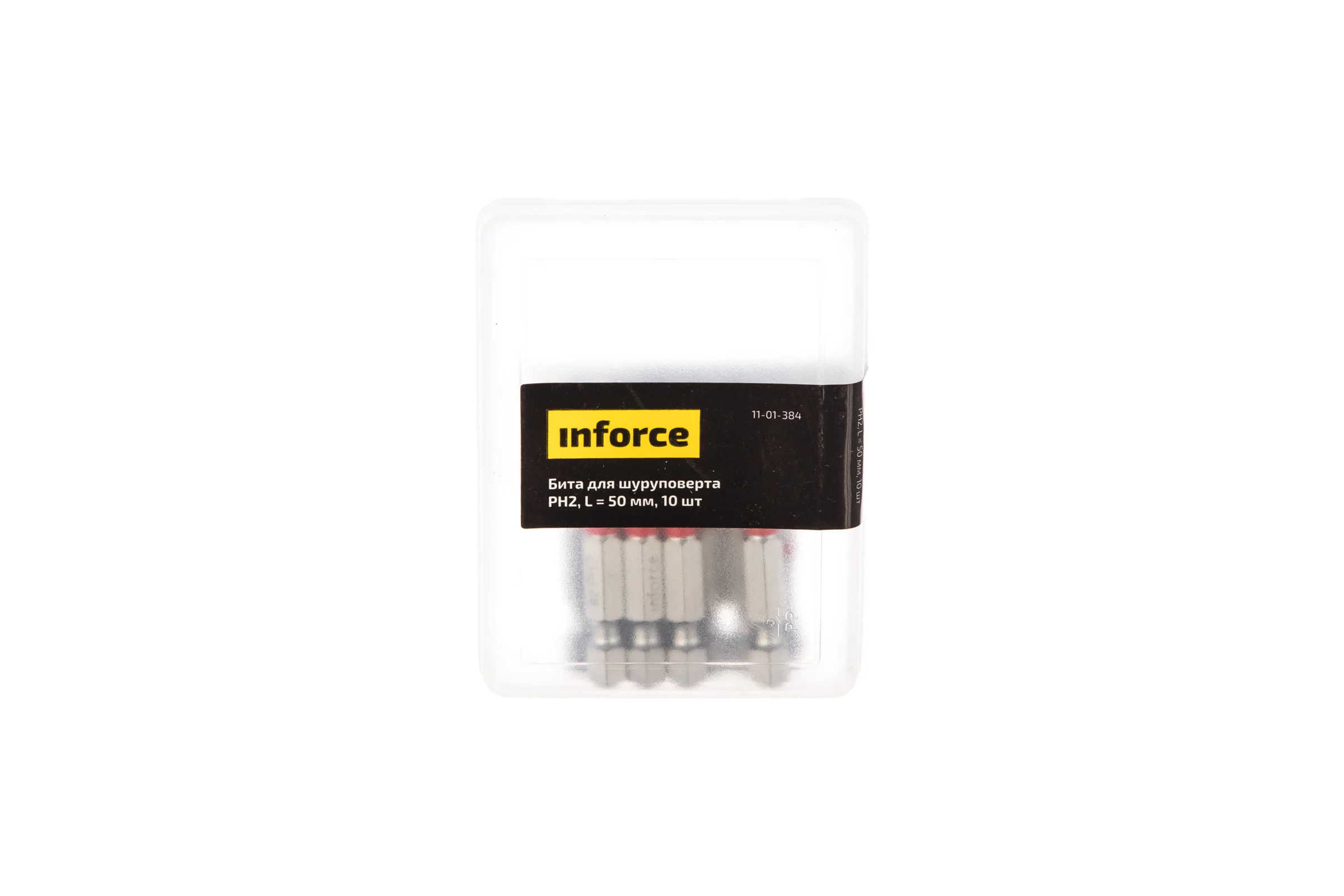 Бита (10 шт; PH2; 50 мм) для шуруповерта Inforce 11-01-384