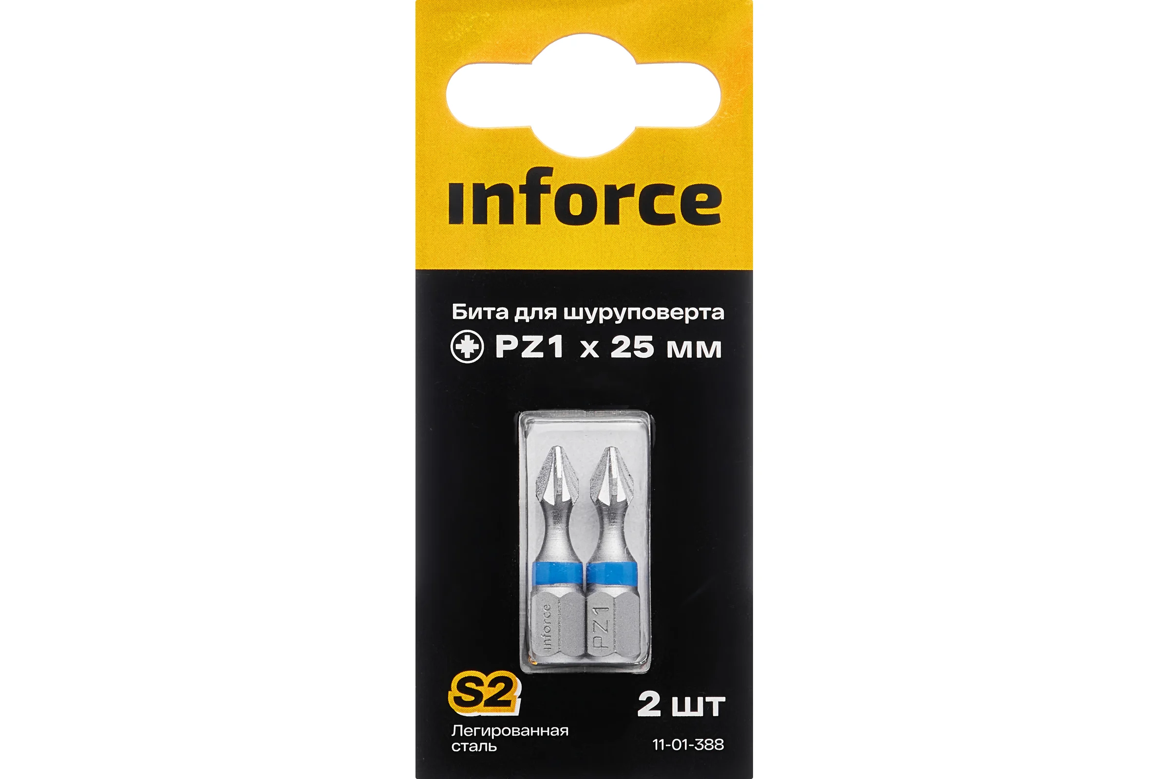Бита (2 шт; PZ1; 25 мм) для шуруповерта Inforce 11-01-388