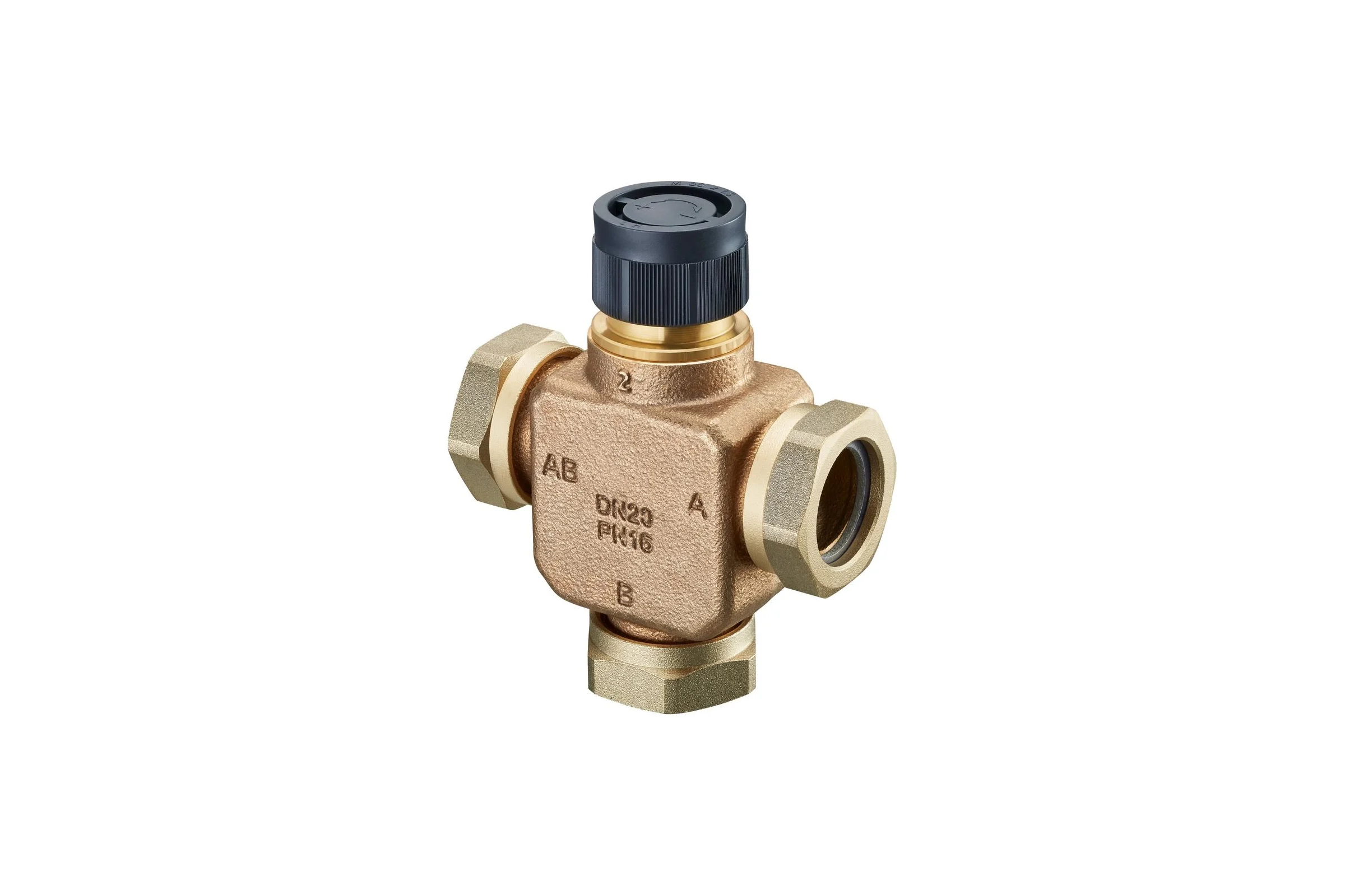 Вентиль Oventrop Tri-CTR, смесительный, трёхходовой, DN-20, M30x1,5, PN 1131206